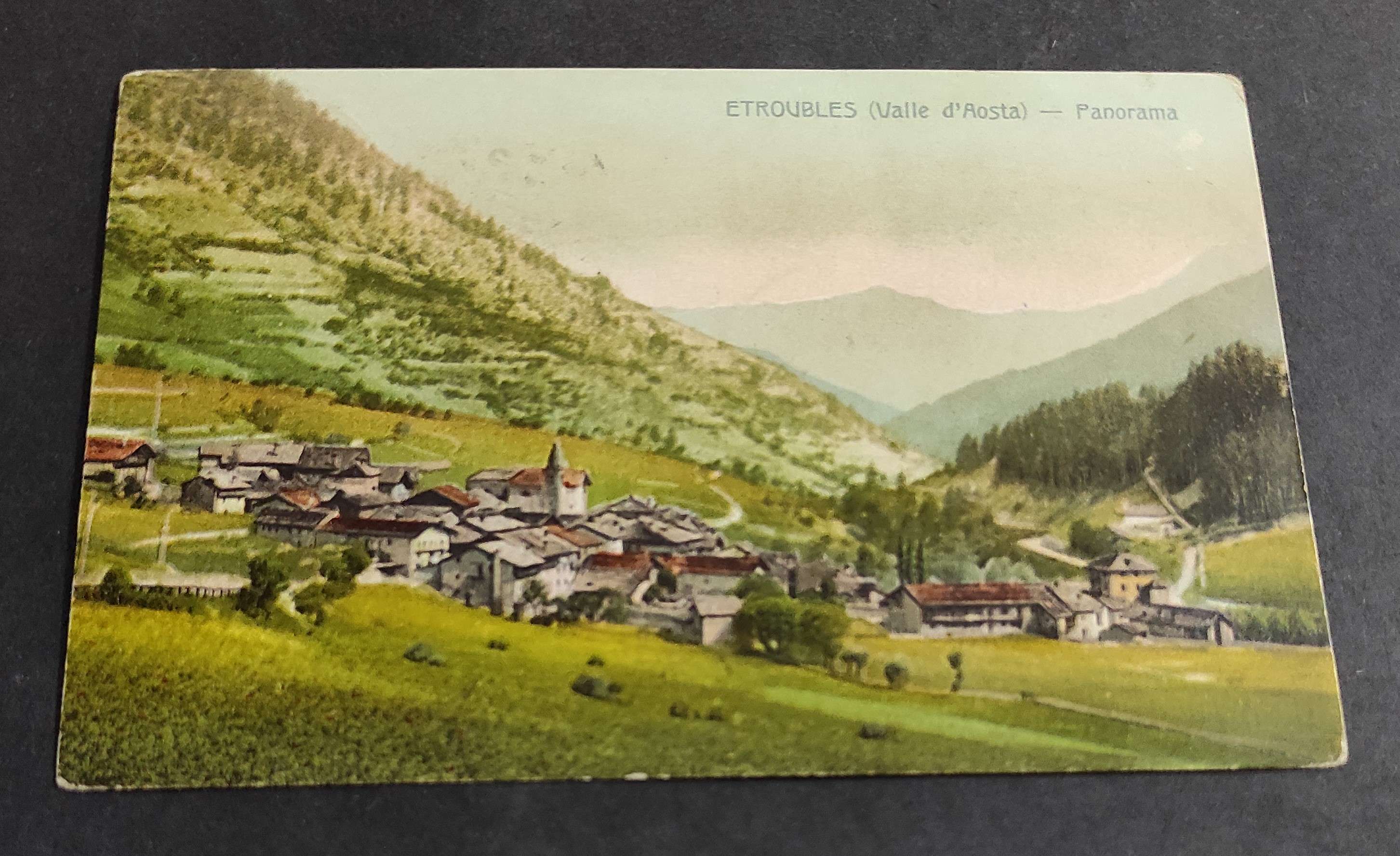 Cartolina Etroubles (Valle d'Aosta) - Panorama