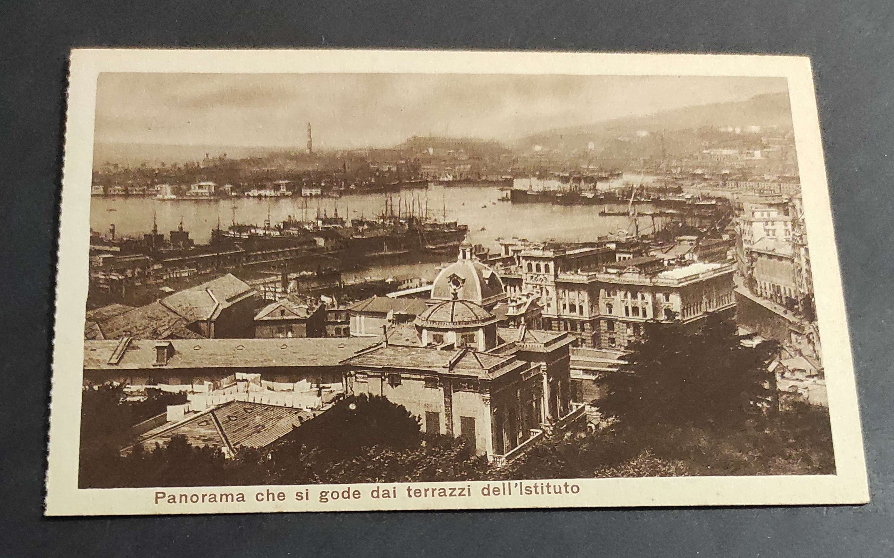 Cartolina Genova - Istituto Ravasco - Panorama che si Gode …