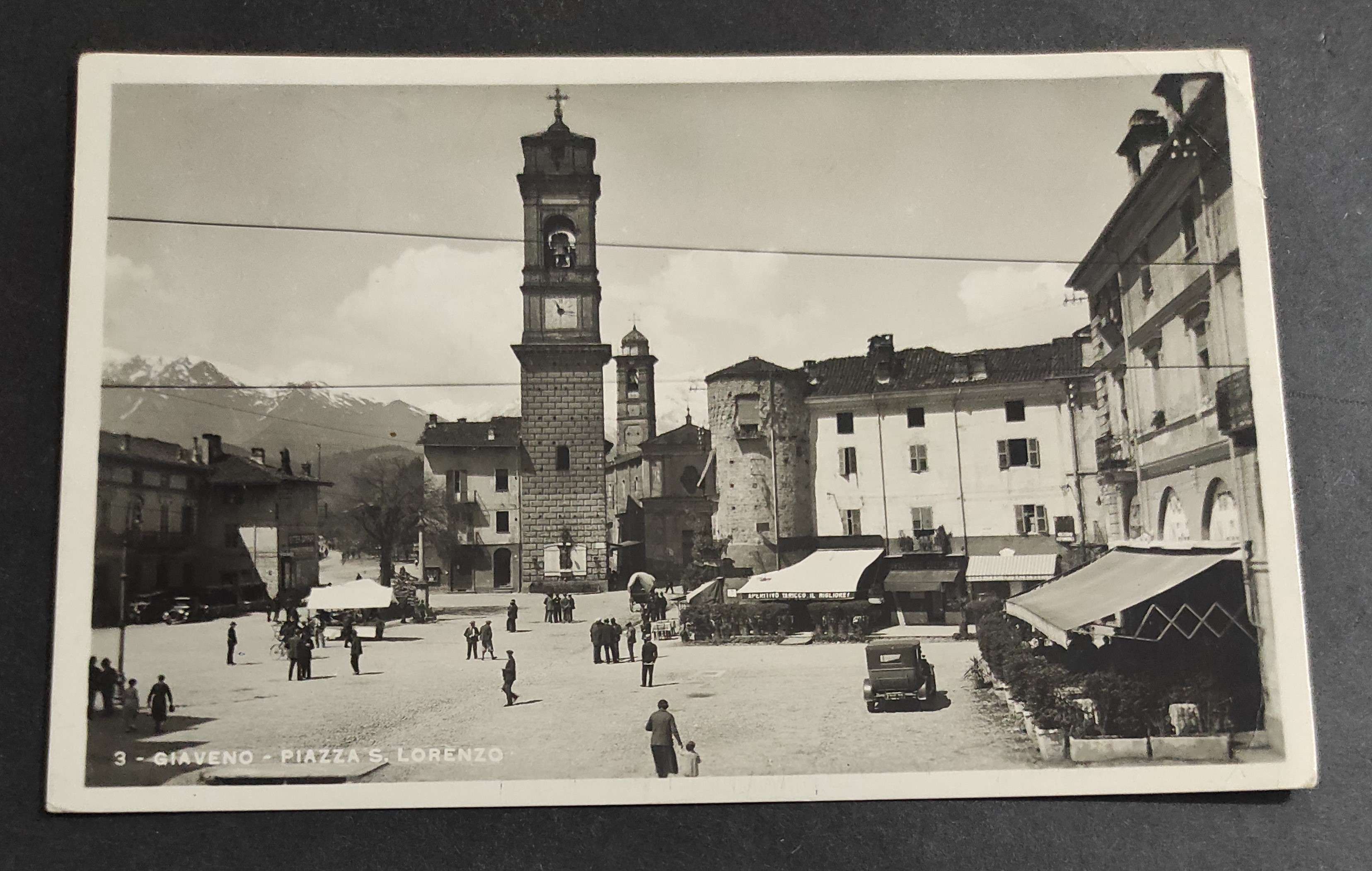 Cartolina Giaveno - Piazza S. Lorenzo
