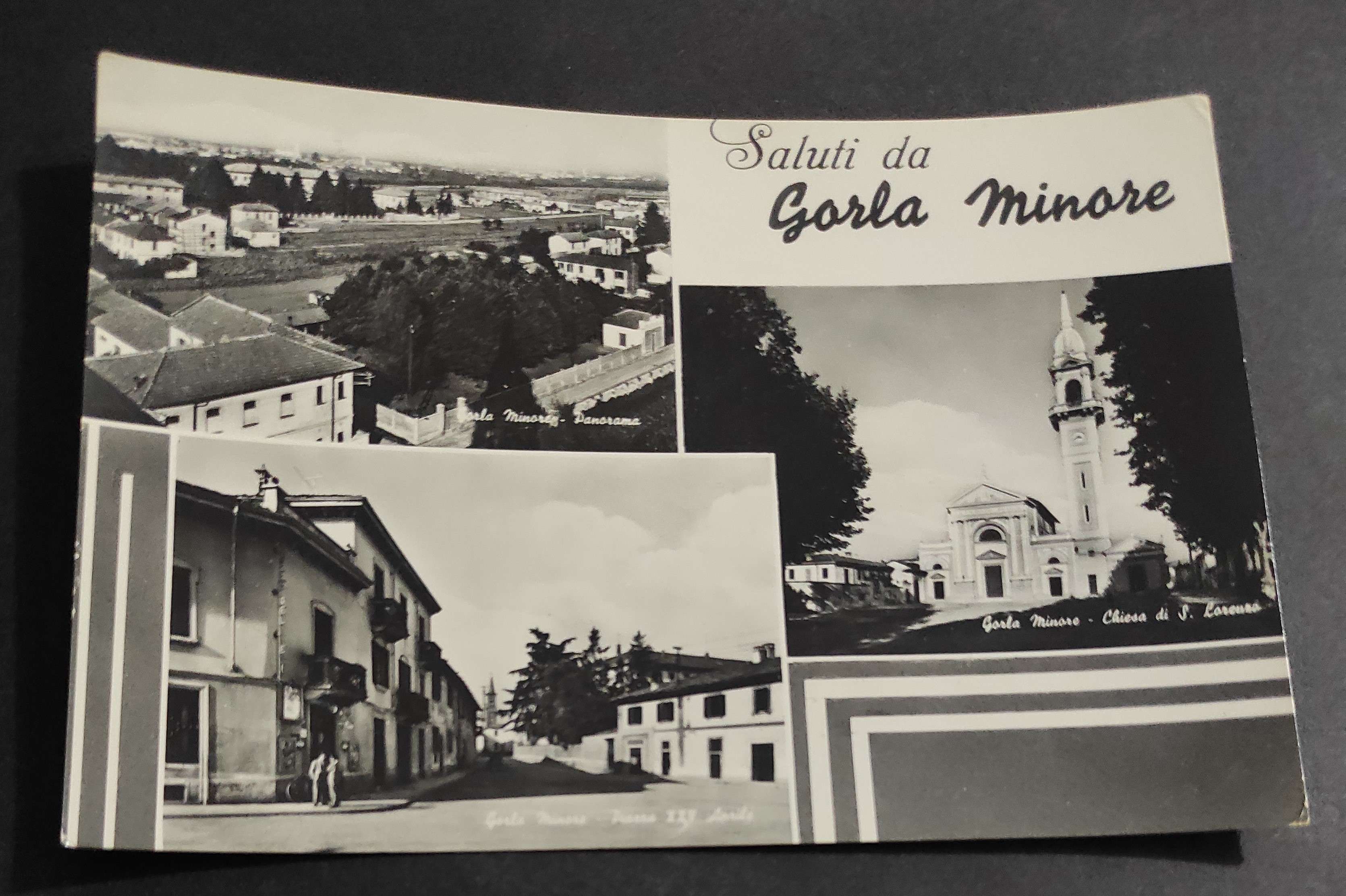 Cartolina Gorla Minore - Panorama - Chiesa di S. Lorenzo …