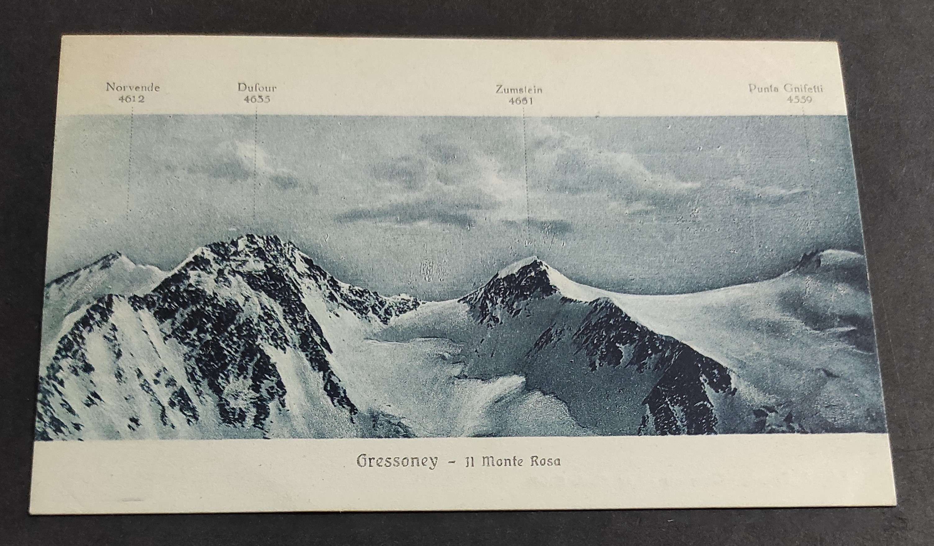 Cartolina Gressoney - Il Monte Rosa