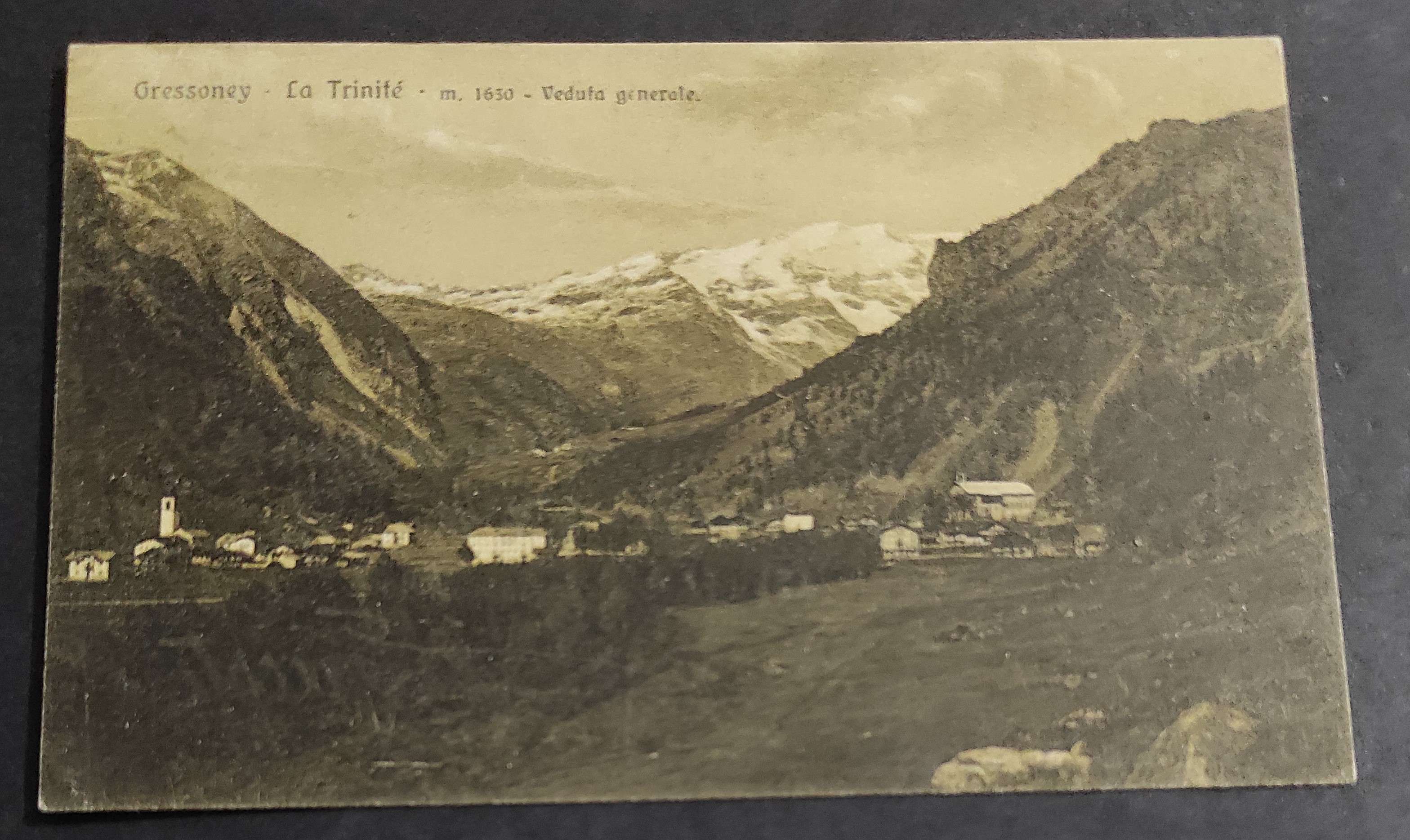 Cartolina Gressoney - La Trinité - Veduta Generale