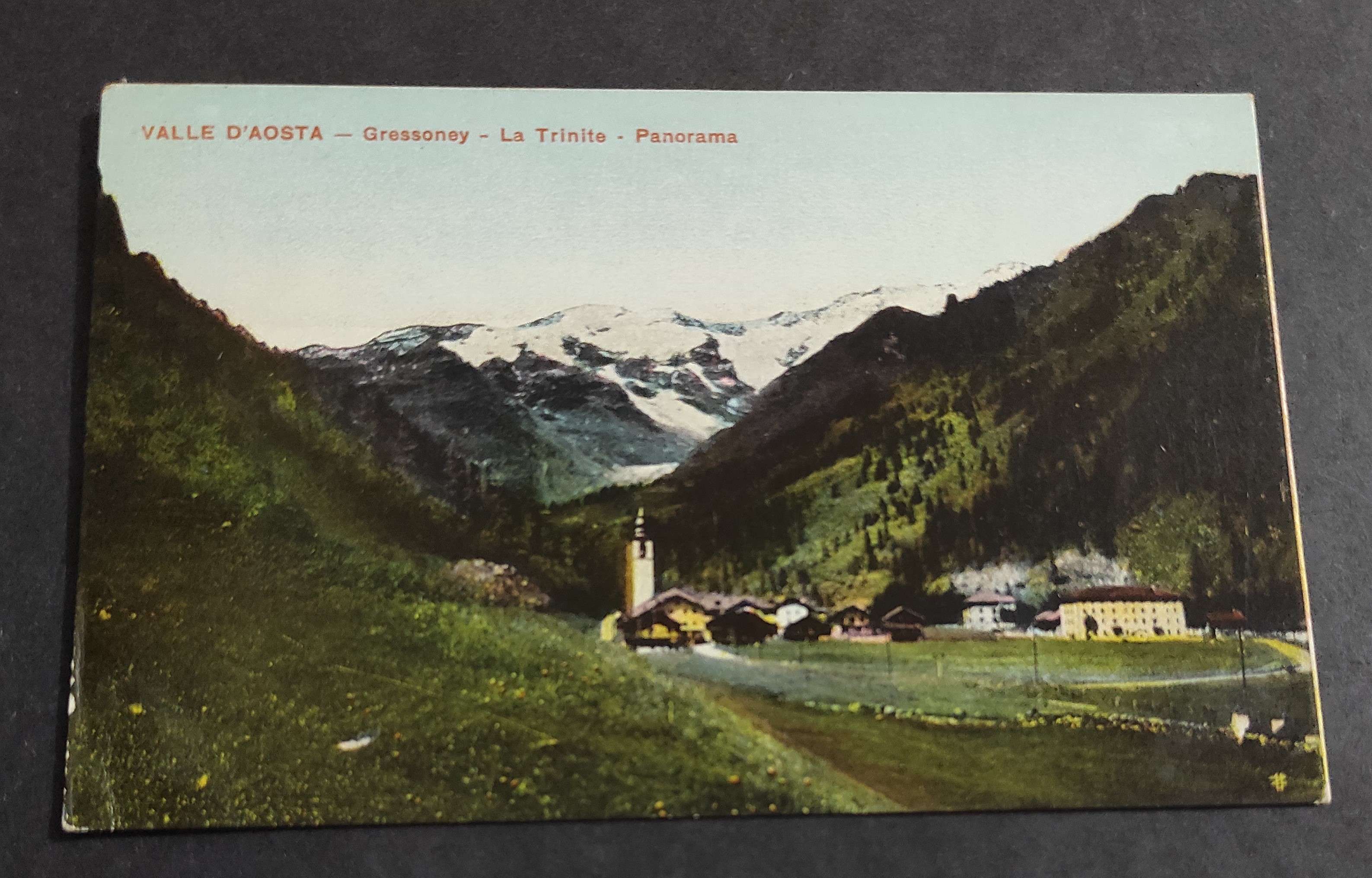 Cartolina Gressoney - La Trinité (Valle d'Aosta)