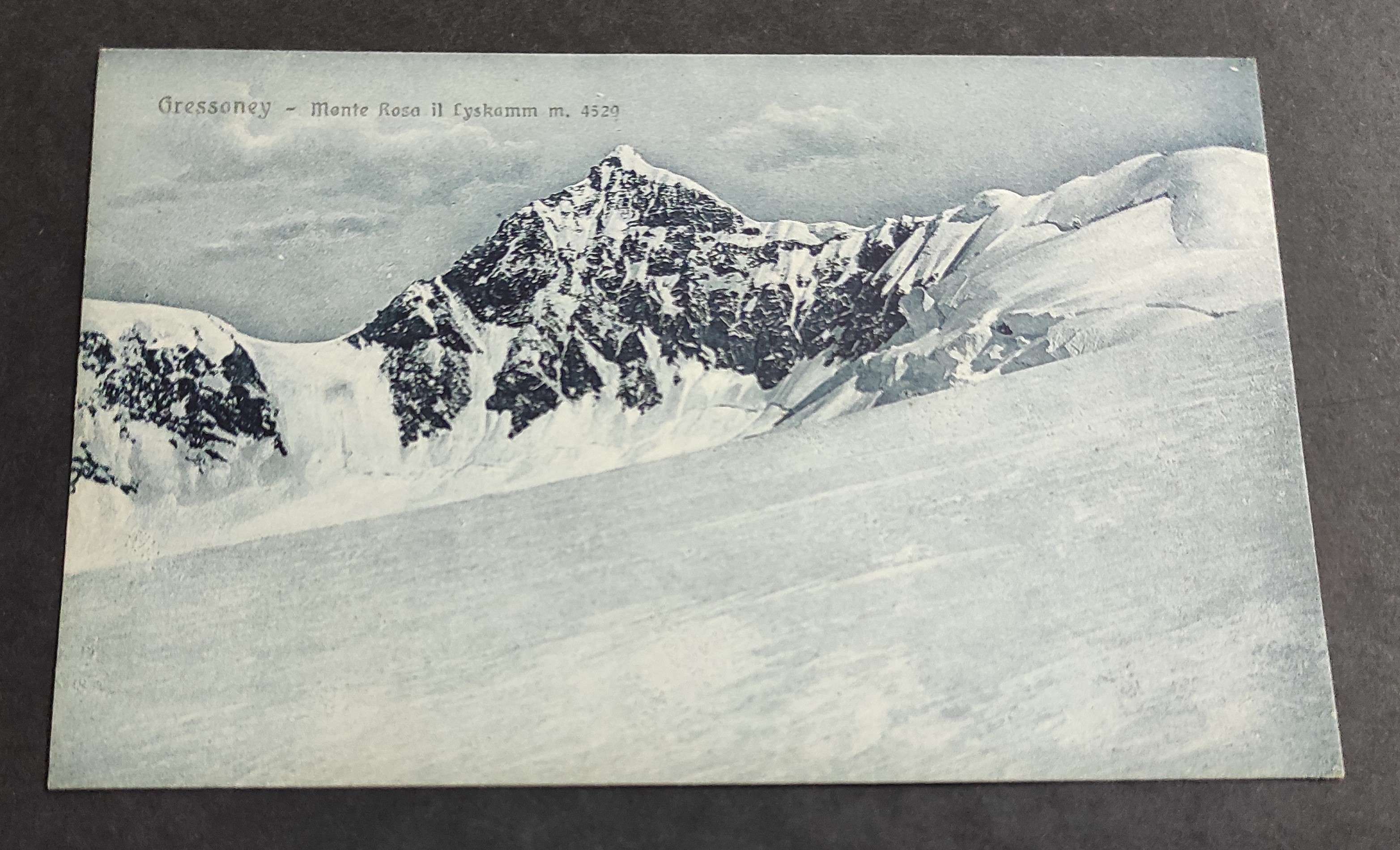 Cartolina Gressoney - Monte Rosa il Liskamm