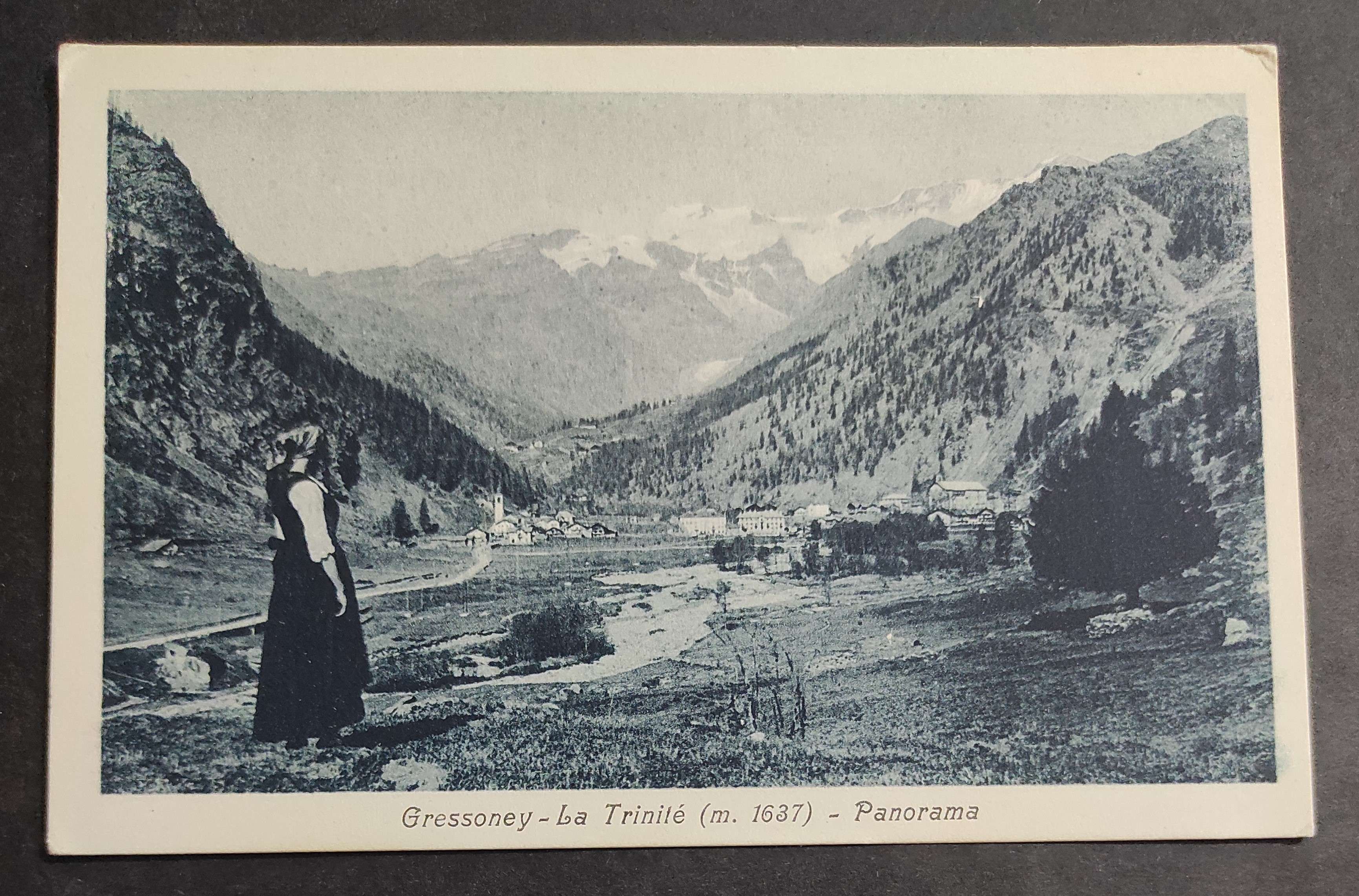 Cartolina Gressoney La Trinité - Panorama