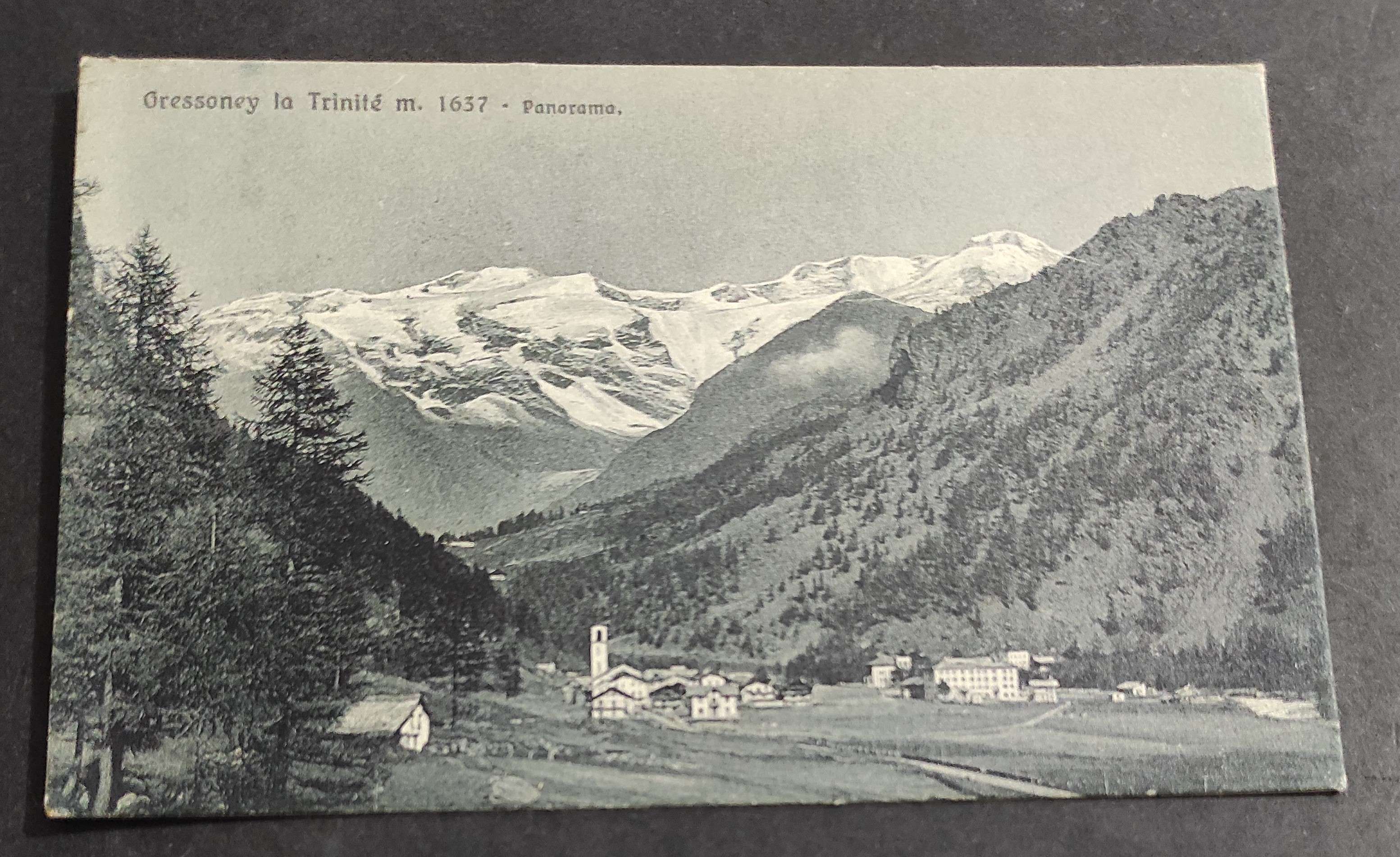Cartolina Gressoney La Trinité - Panorama
