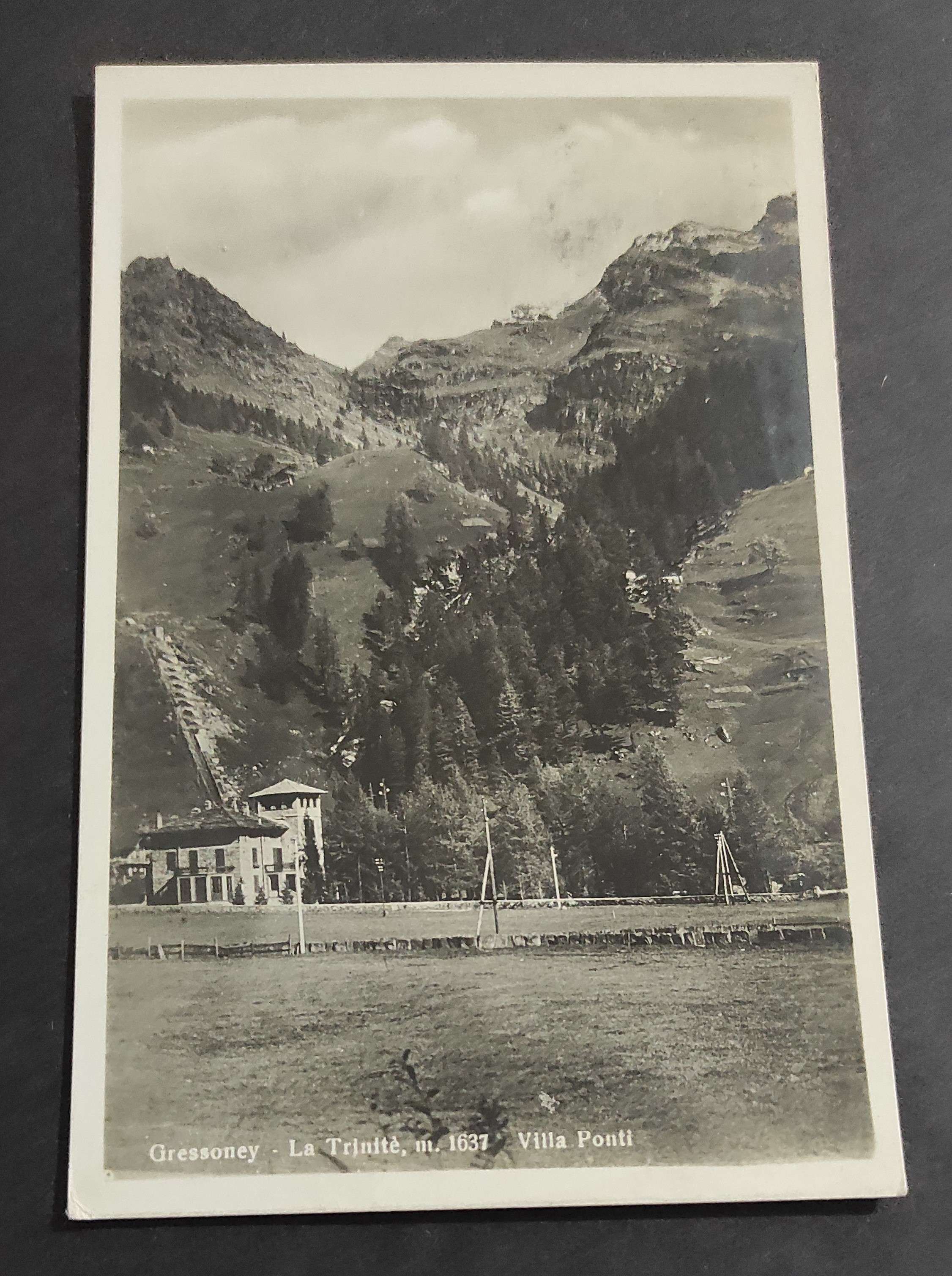 Cartolina Gressoney-La Trinité - Villa Ponti