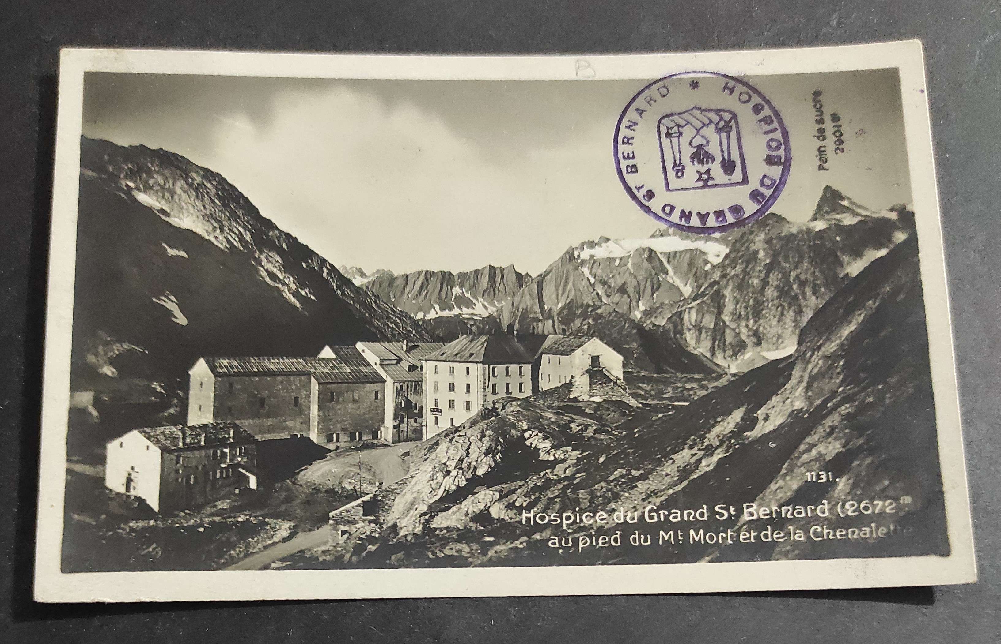 Cartolina Hospice du Grand St. Bernard au Pied du Mt. …
