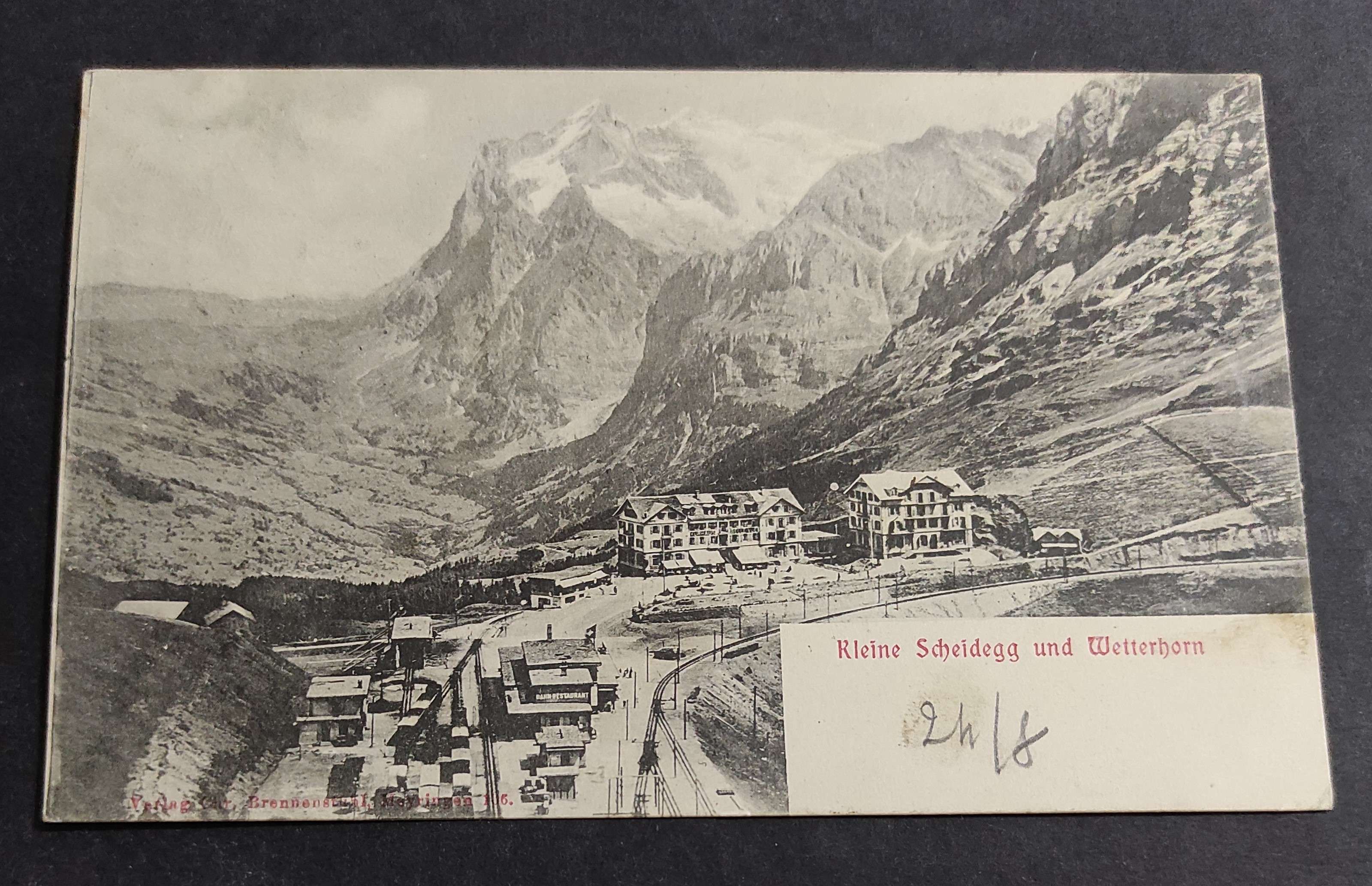 Cartolina Kleine Scheidegg und Wetterhorn (Svizzera)