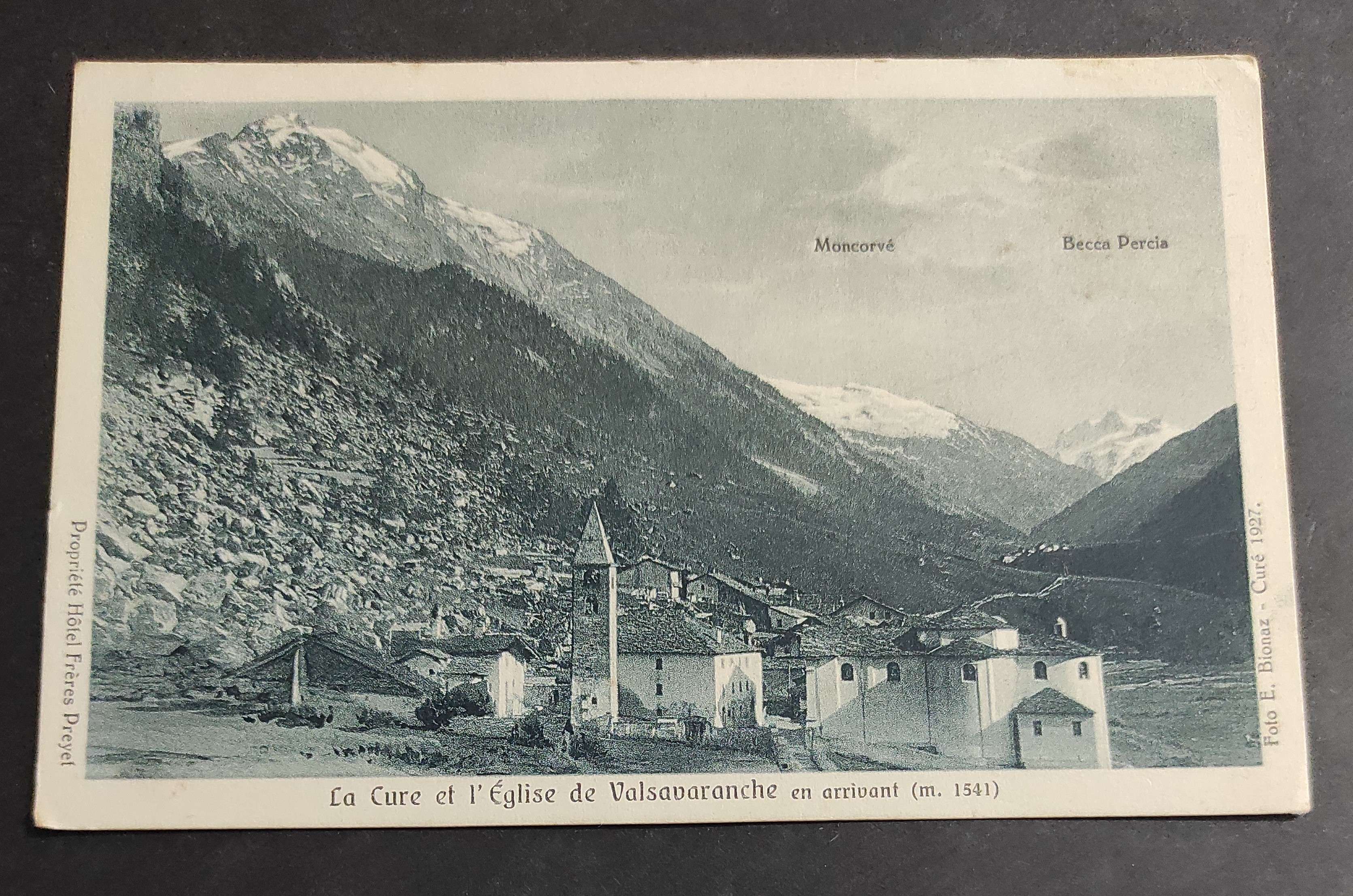 Cartolina La Cure et l'Eglise de Valsavaranche