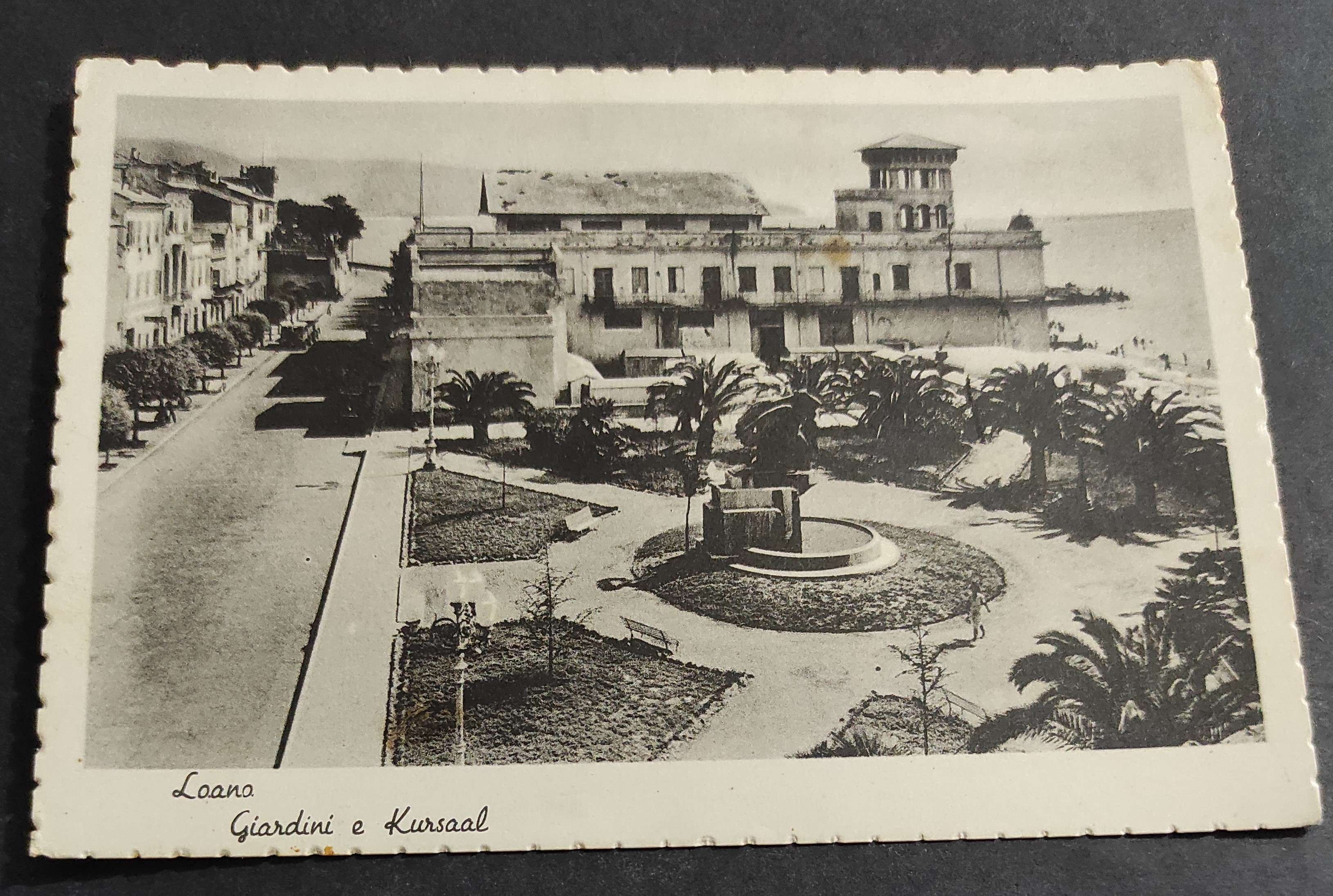 Cartolina Loano - Giardini Kursaal