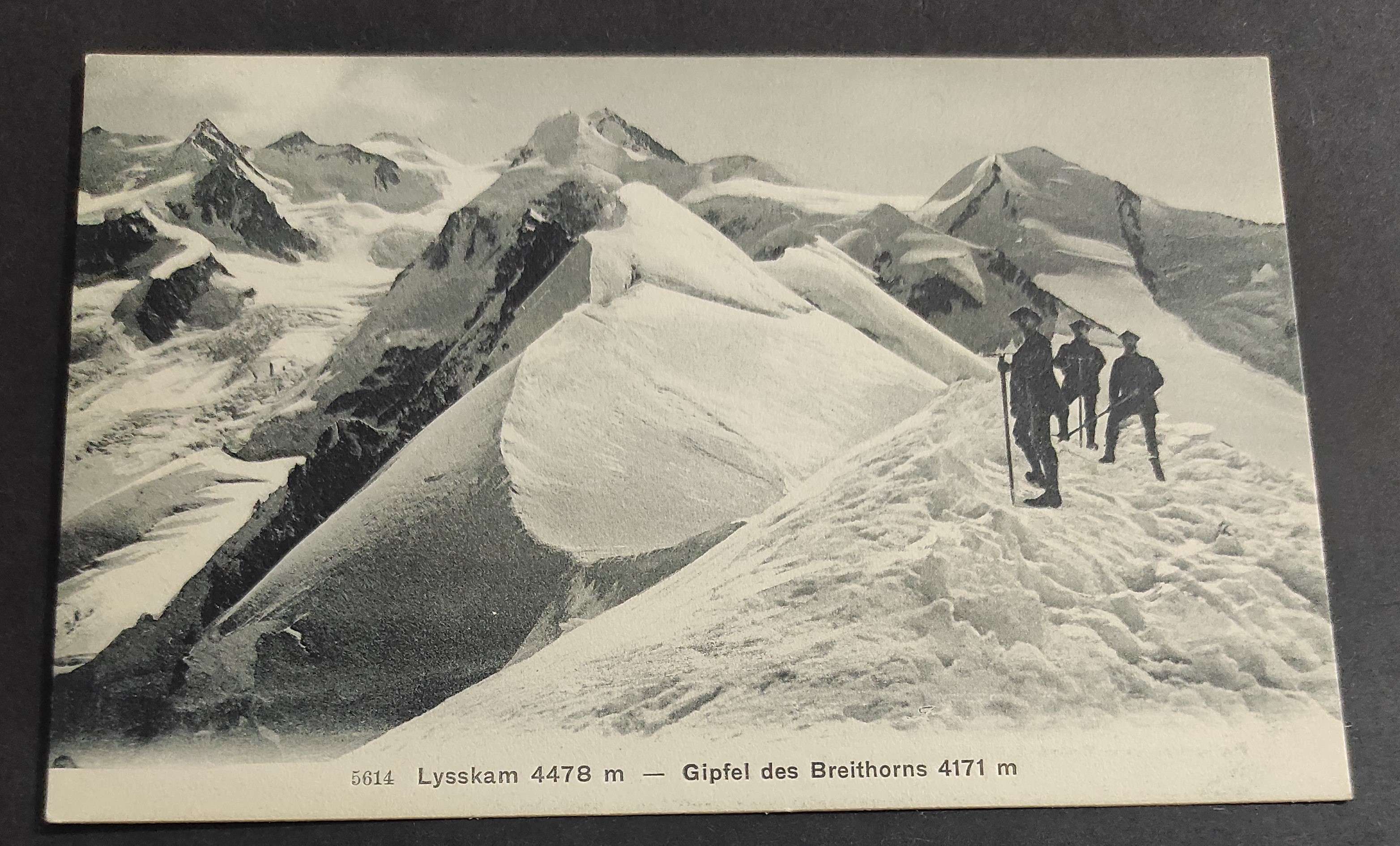 Cartolina Lyskamm - Gipfel des Breithorns