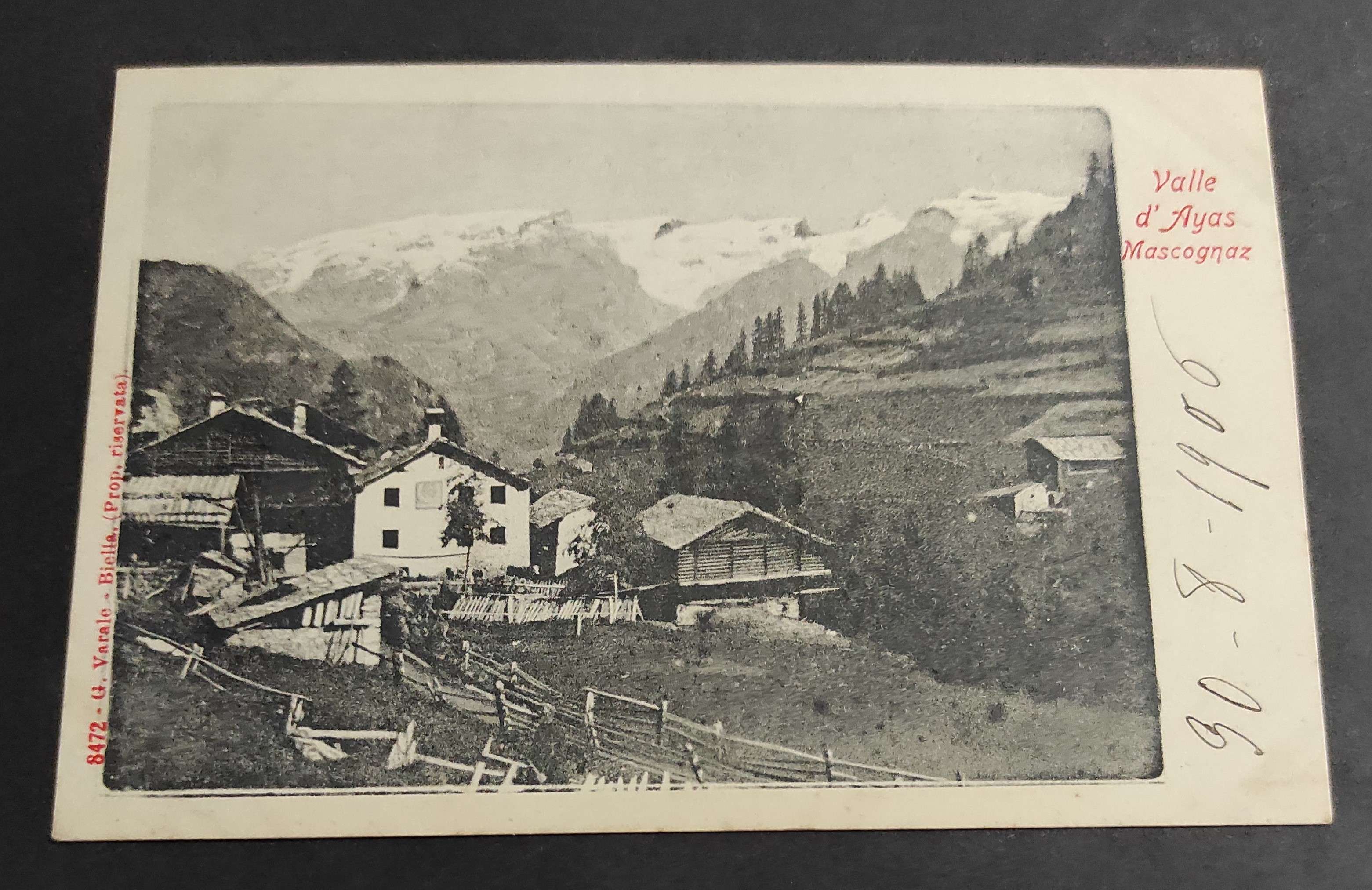 Cartolina Mascognaz (Valle d'Aosta)