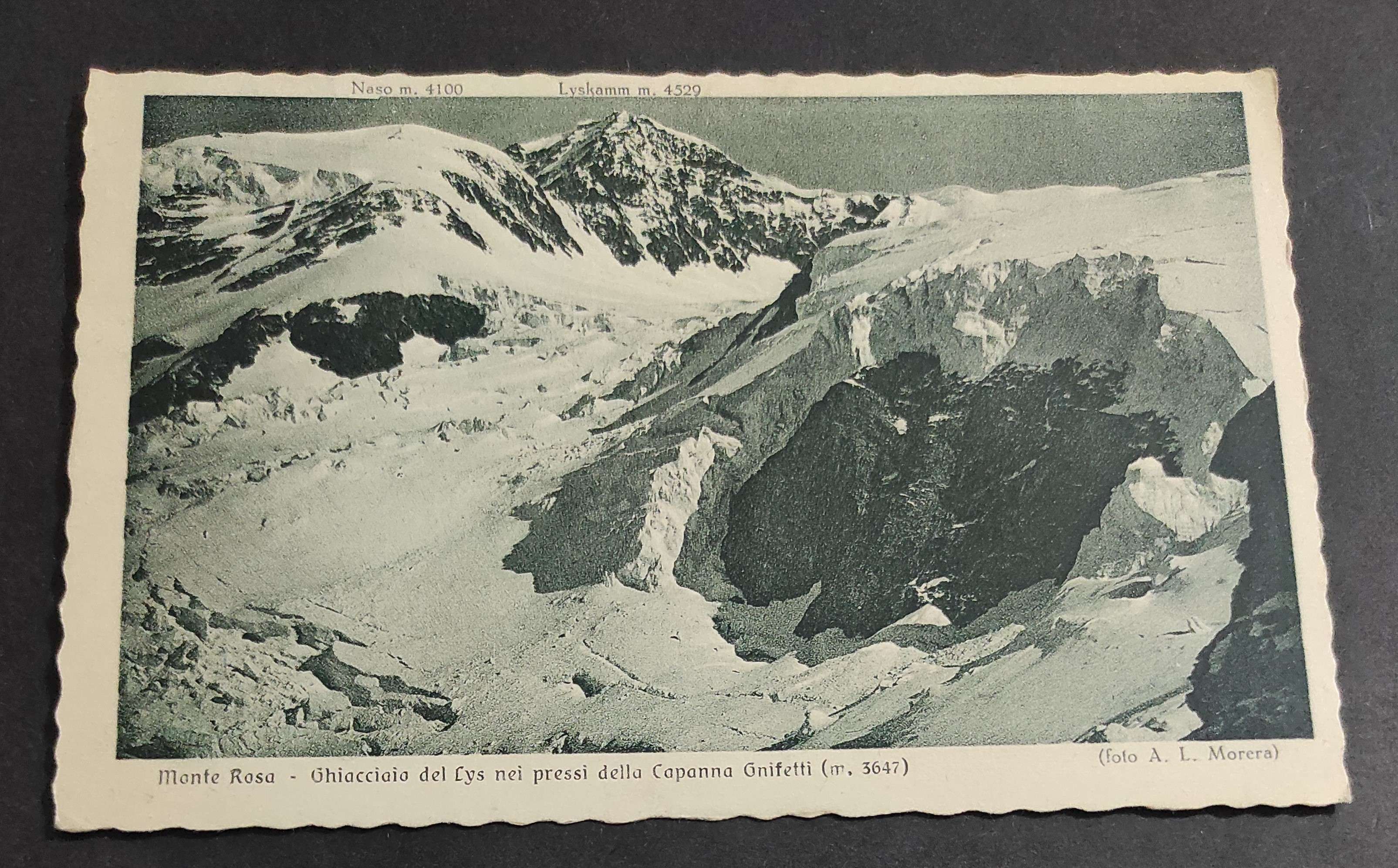 Cartolina Monte Rosa - Ghiacciaio del Lys nei Pressi della …