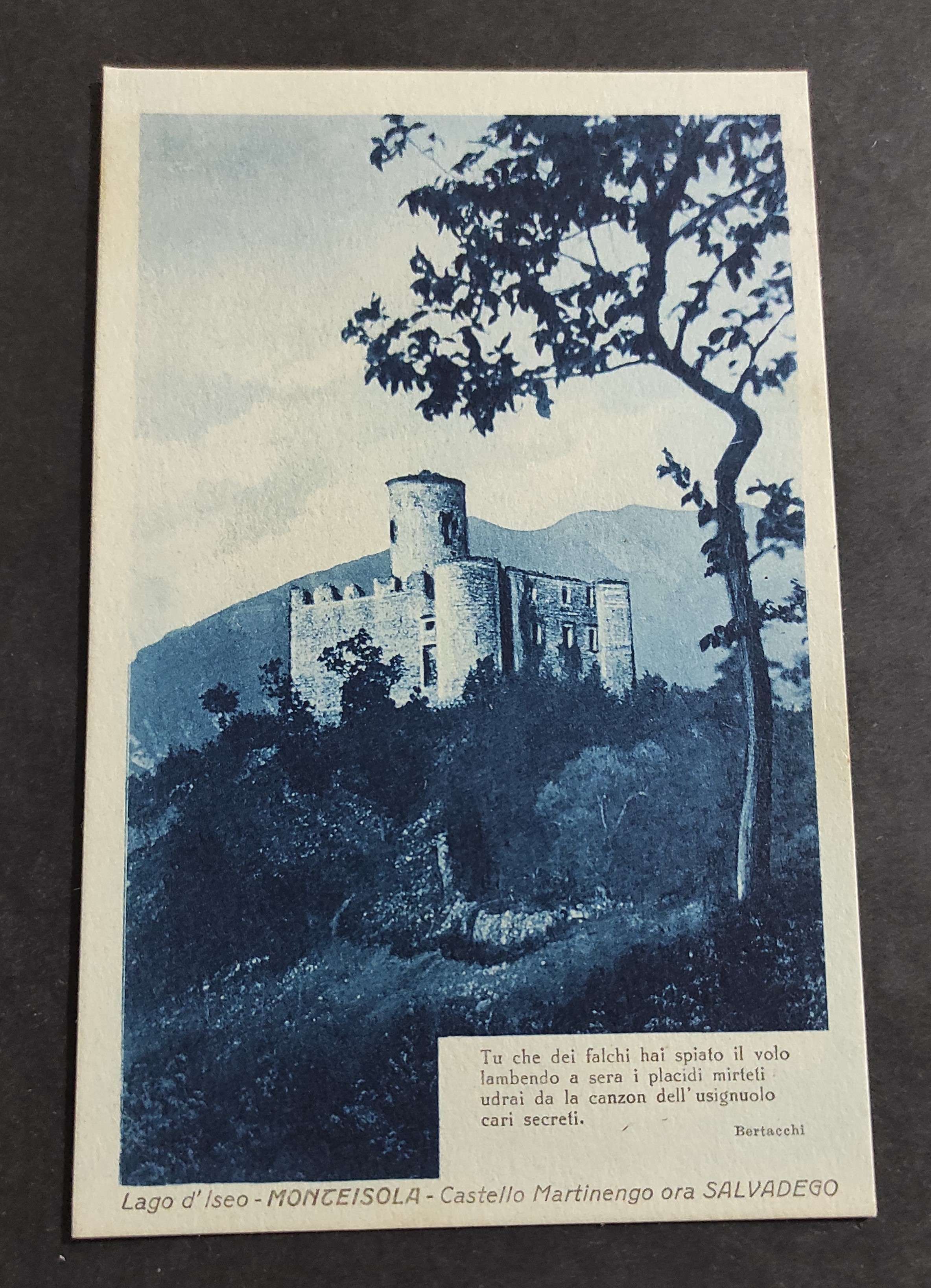 Cartolina Monteisola (Lago d'Iseo) - Castello Martinengo ora Salvadego