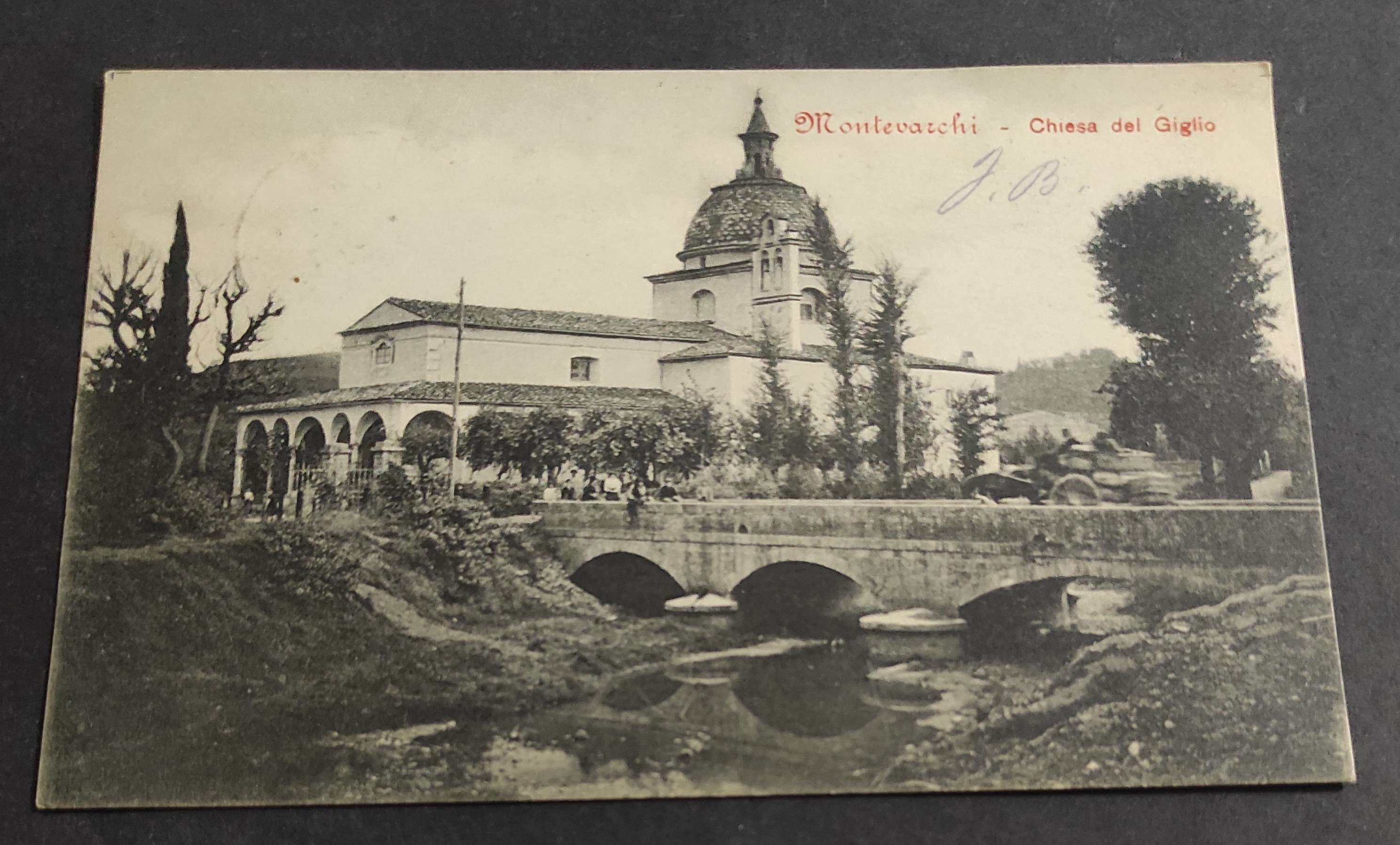 Cartolina Montevarchi - Chiesa del Giglio