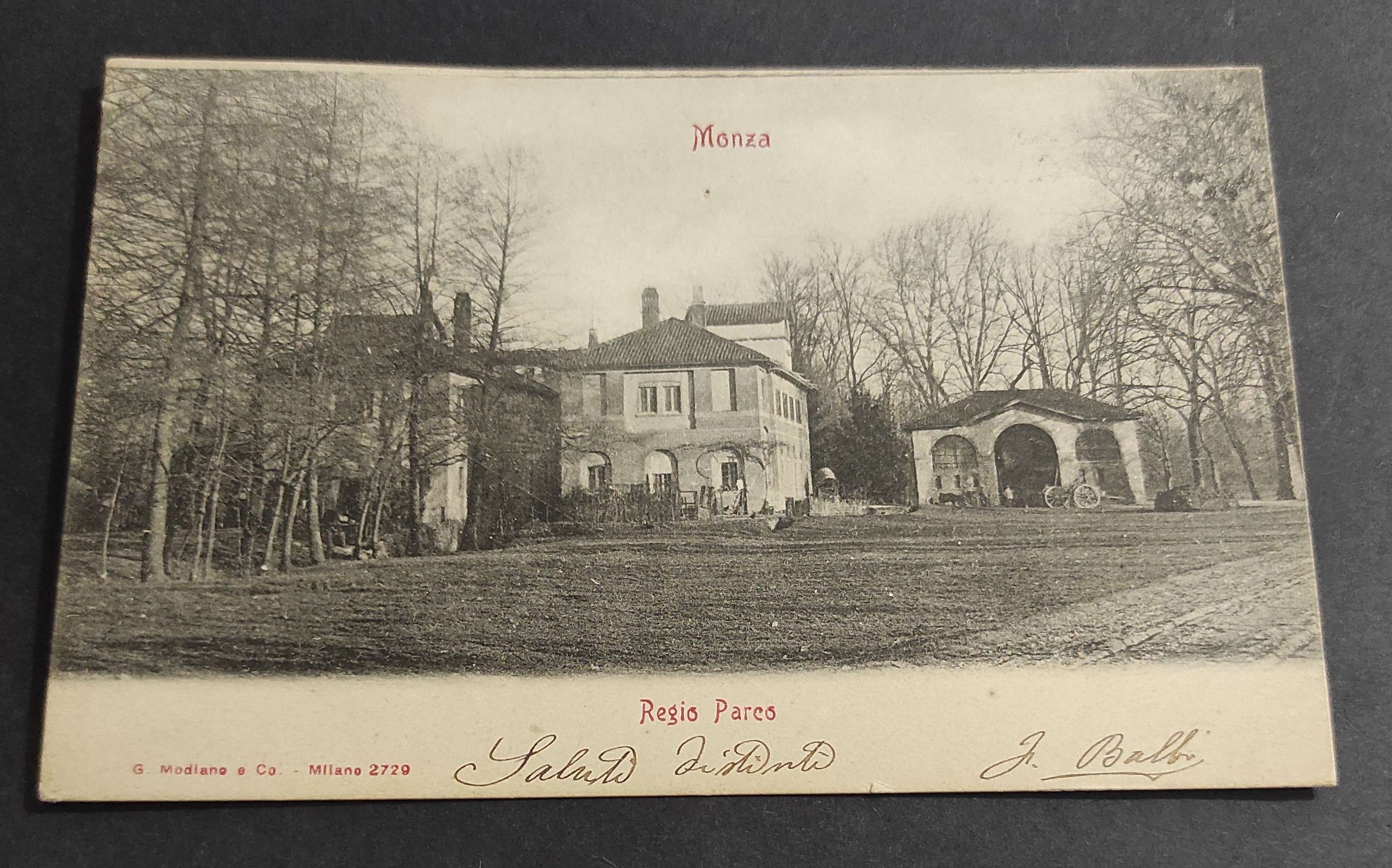 Cartolina Monza - Regio Parco