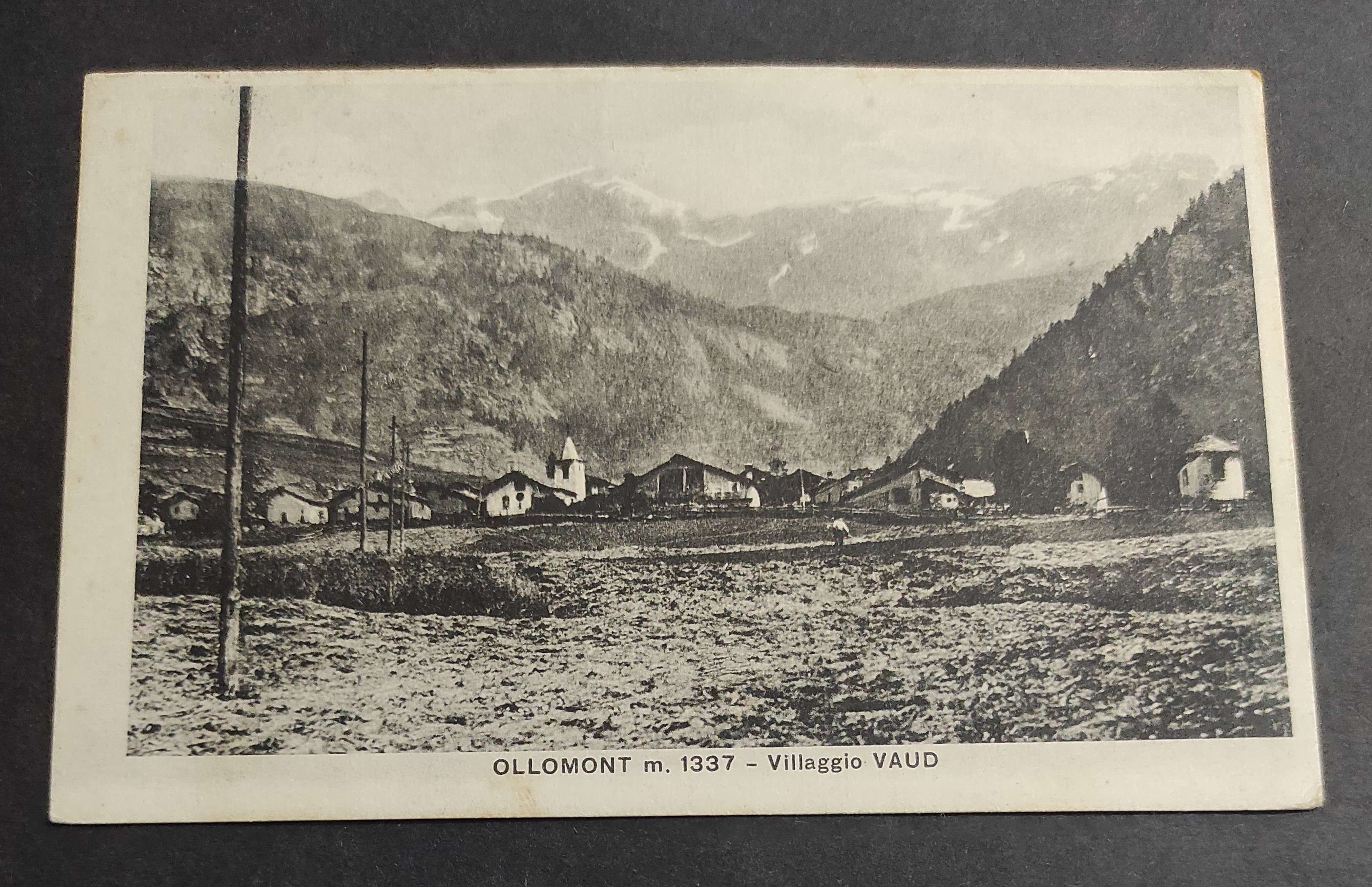 Cartolina Ollomont - Villaggio Vaud