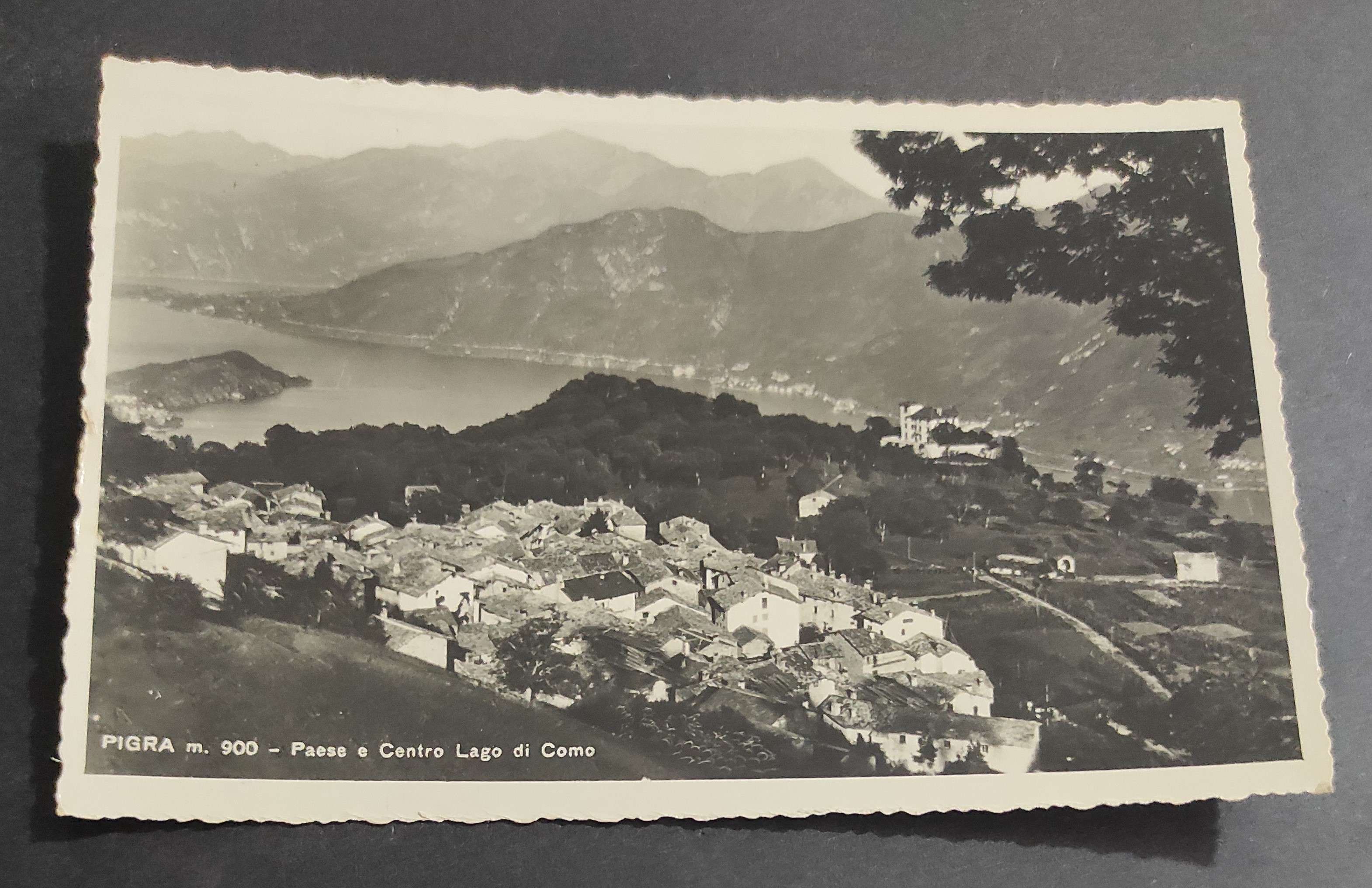 Cartolina Pigra - Paese e Centro Lago di Como