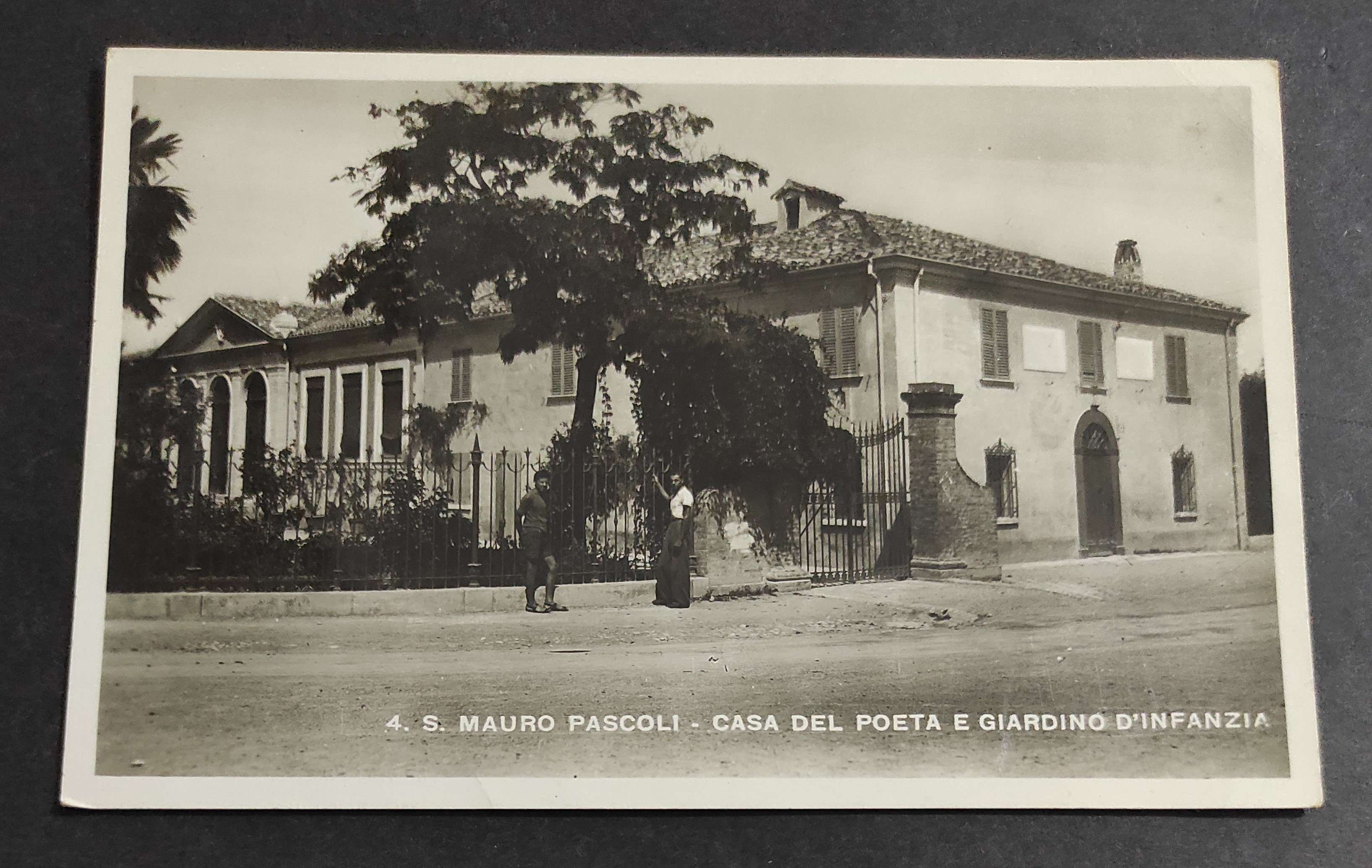 Cartolina S. Mauro Pascoli - Casa del Poeta e Giardino …