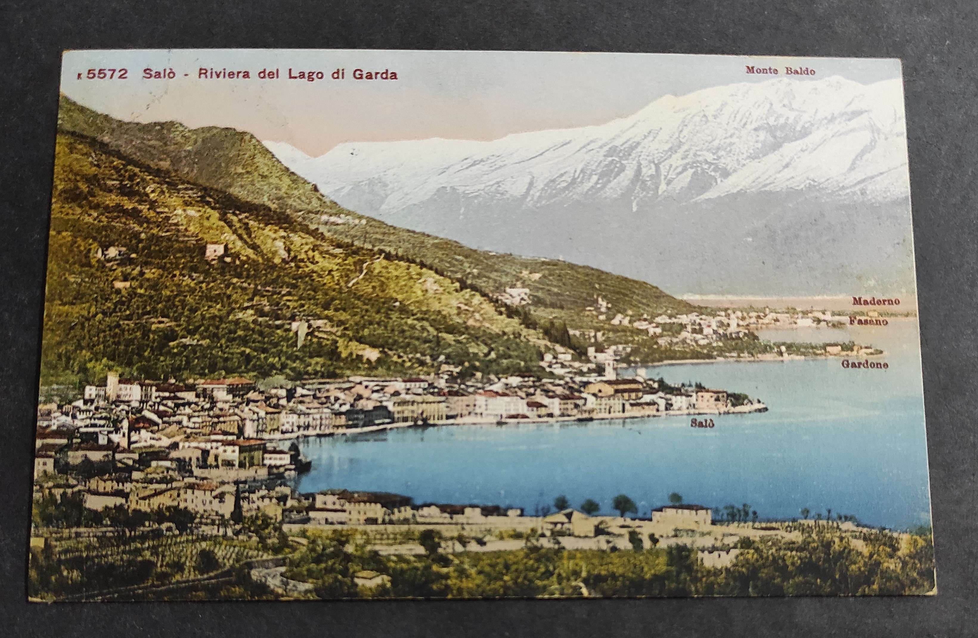 Cartolina Salò - Riviera del Lago di Garda