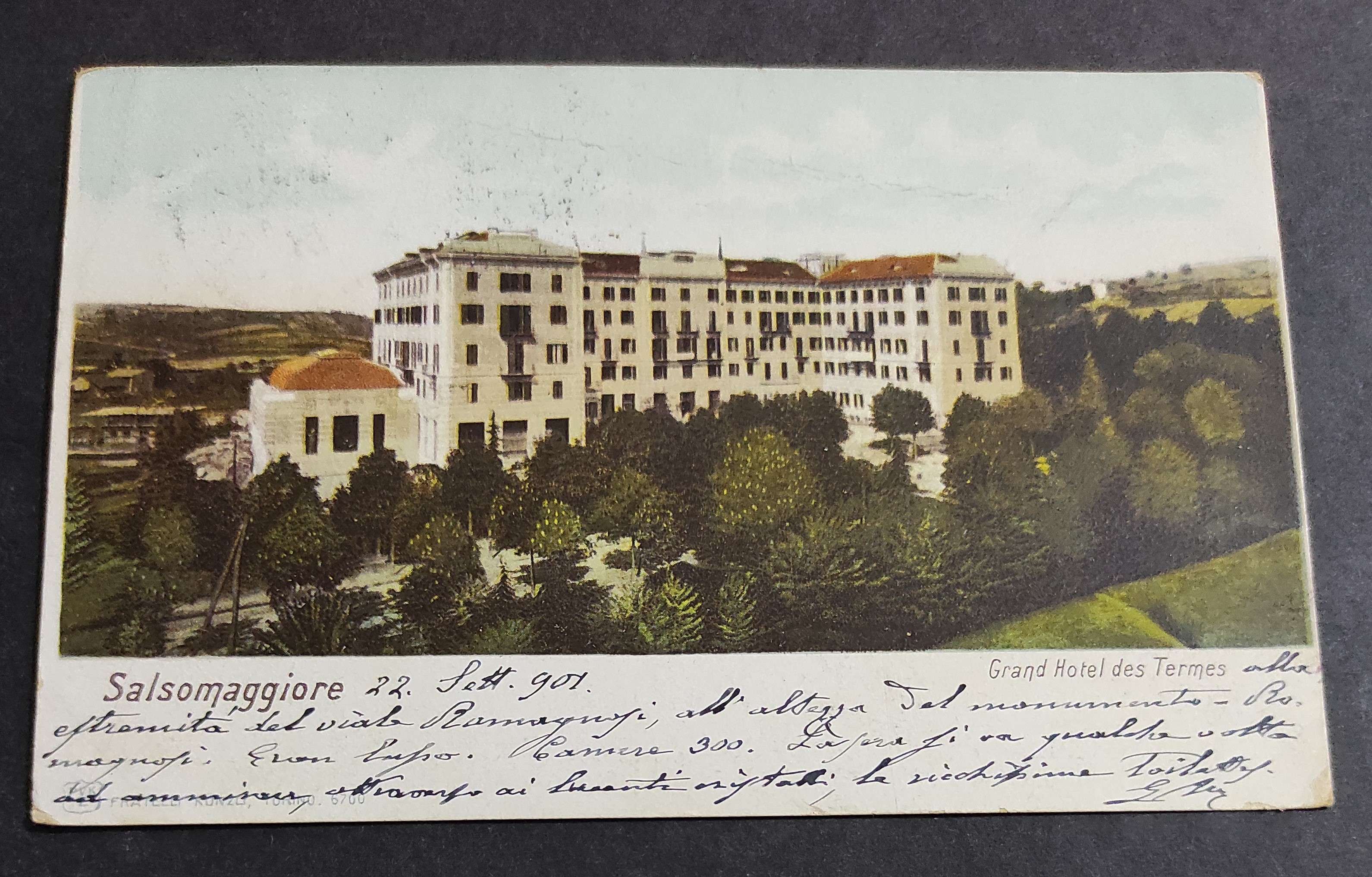 Cartolina Salsomaggiore - Grand Hotel des Termes