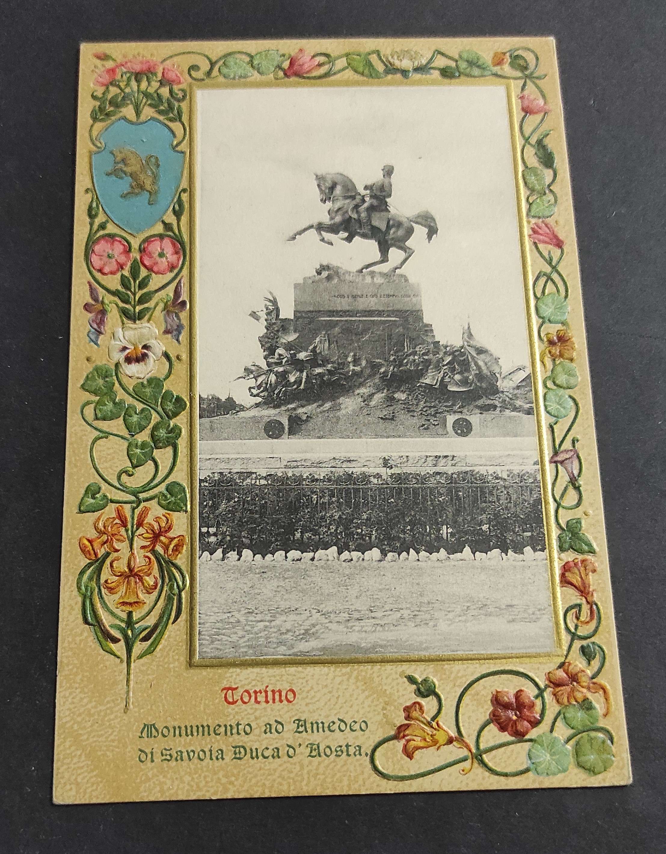 Cartolina Torino - Monumento ad Amedeo di Savoia Duca d'Aosta