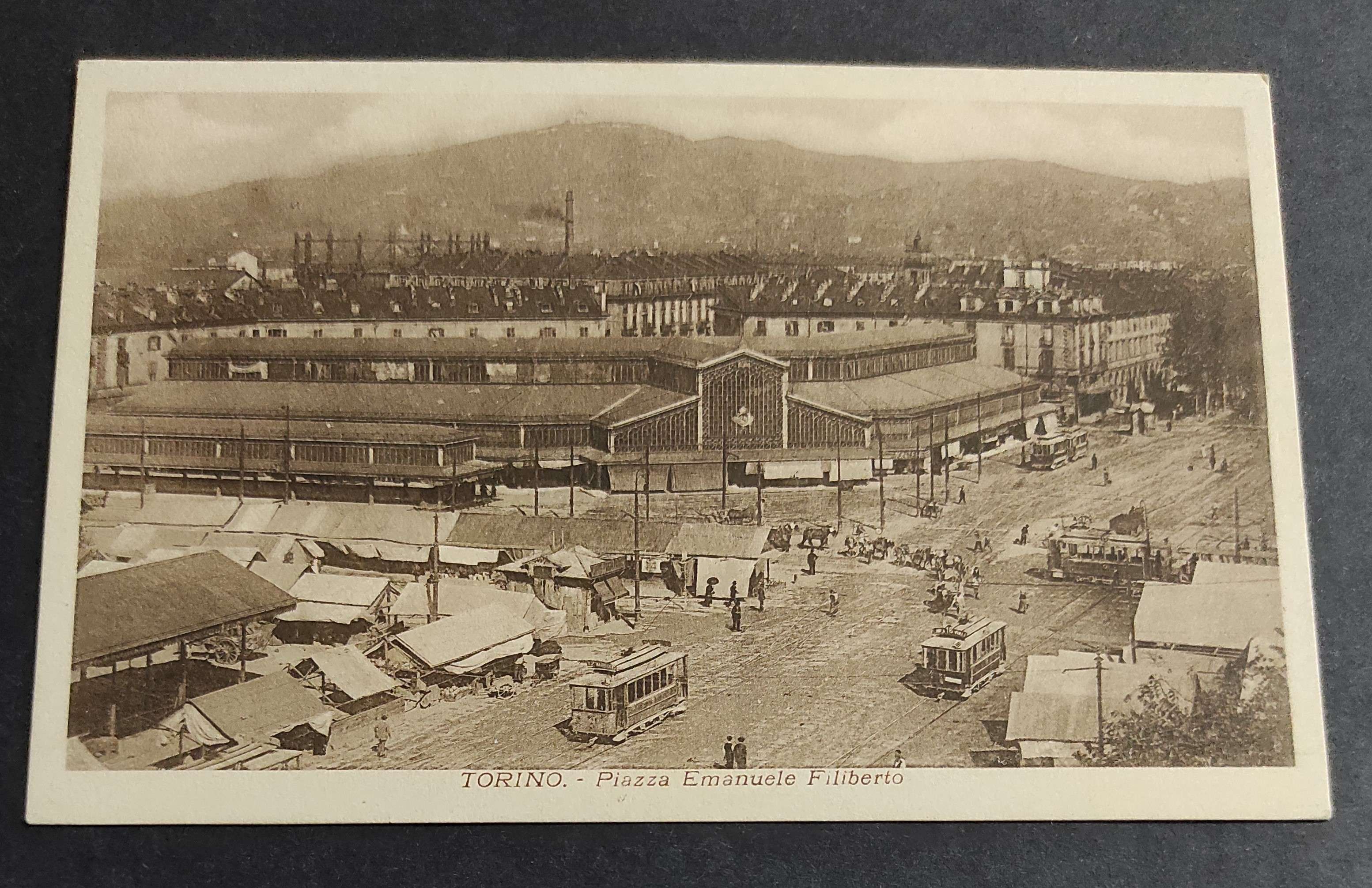 Cartolina Torino - Piazza Emanuele Filiberto