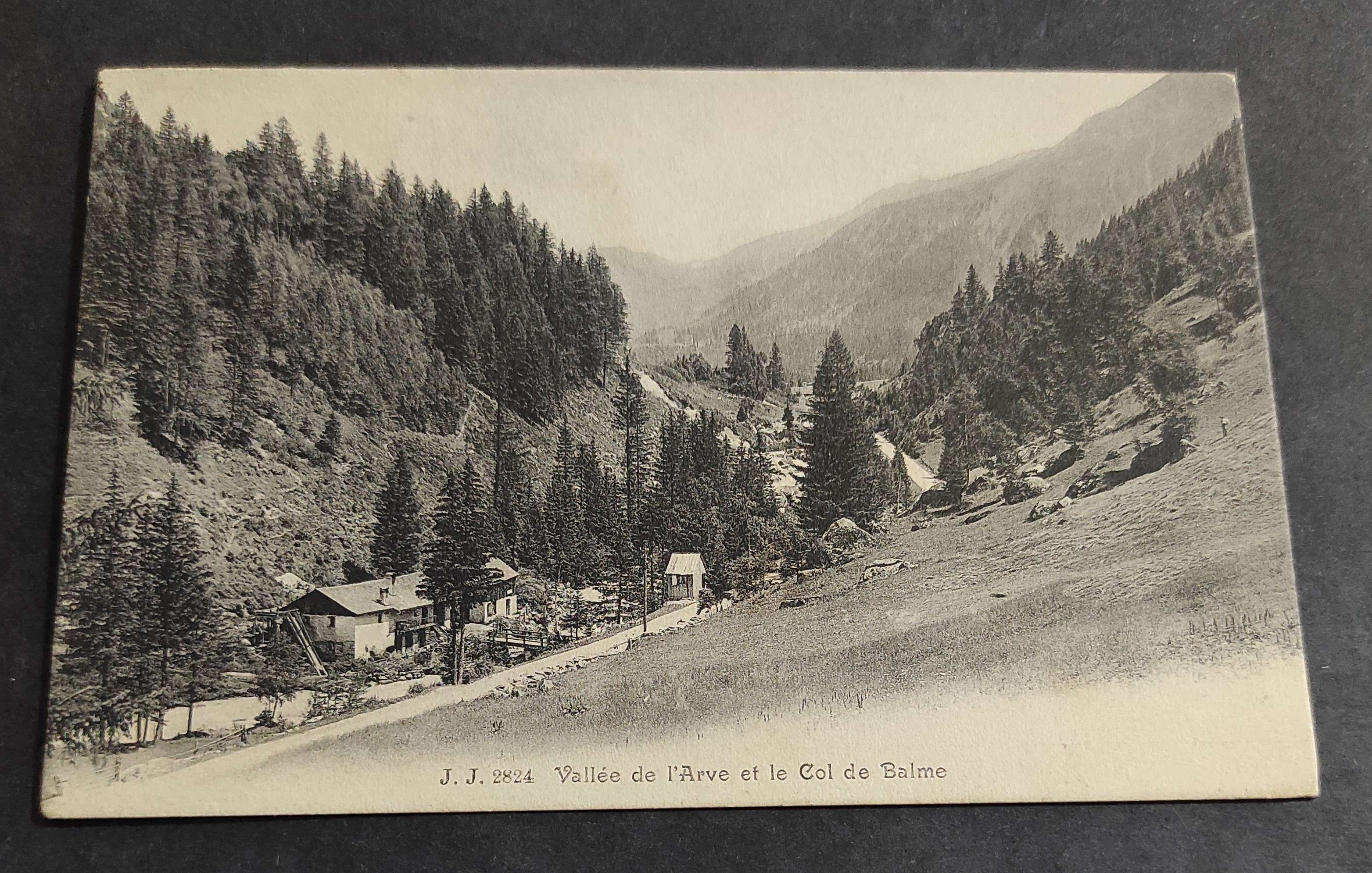Cartolina Vallée de l'Arve et le Col de Balme