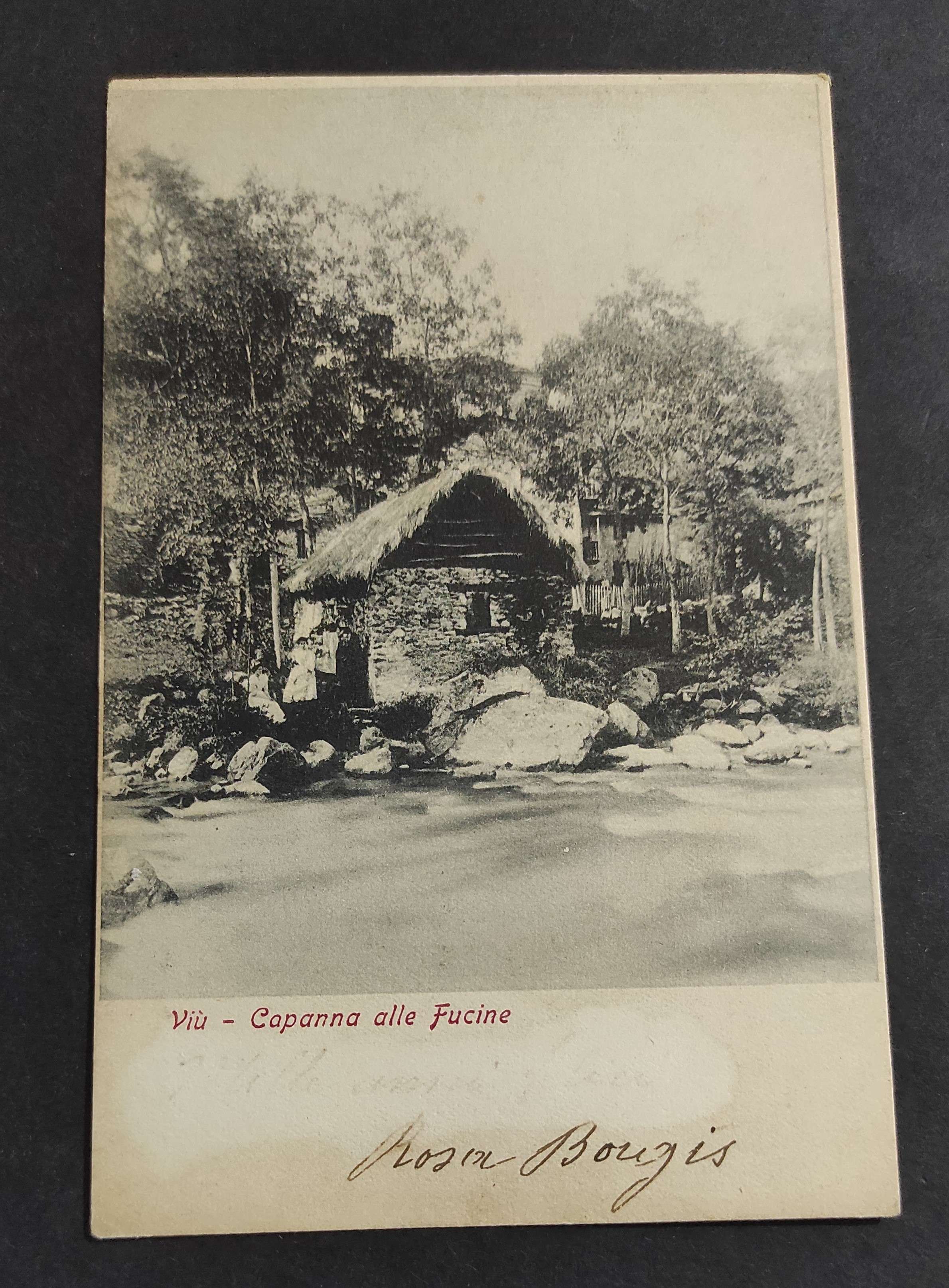 Cartolina Viù - Capanna alle Fucine