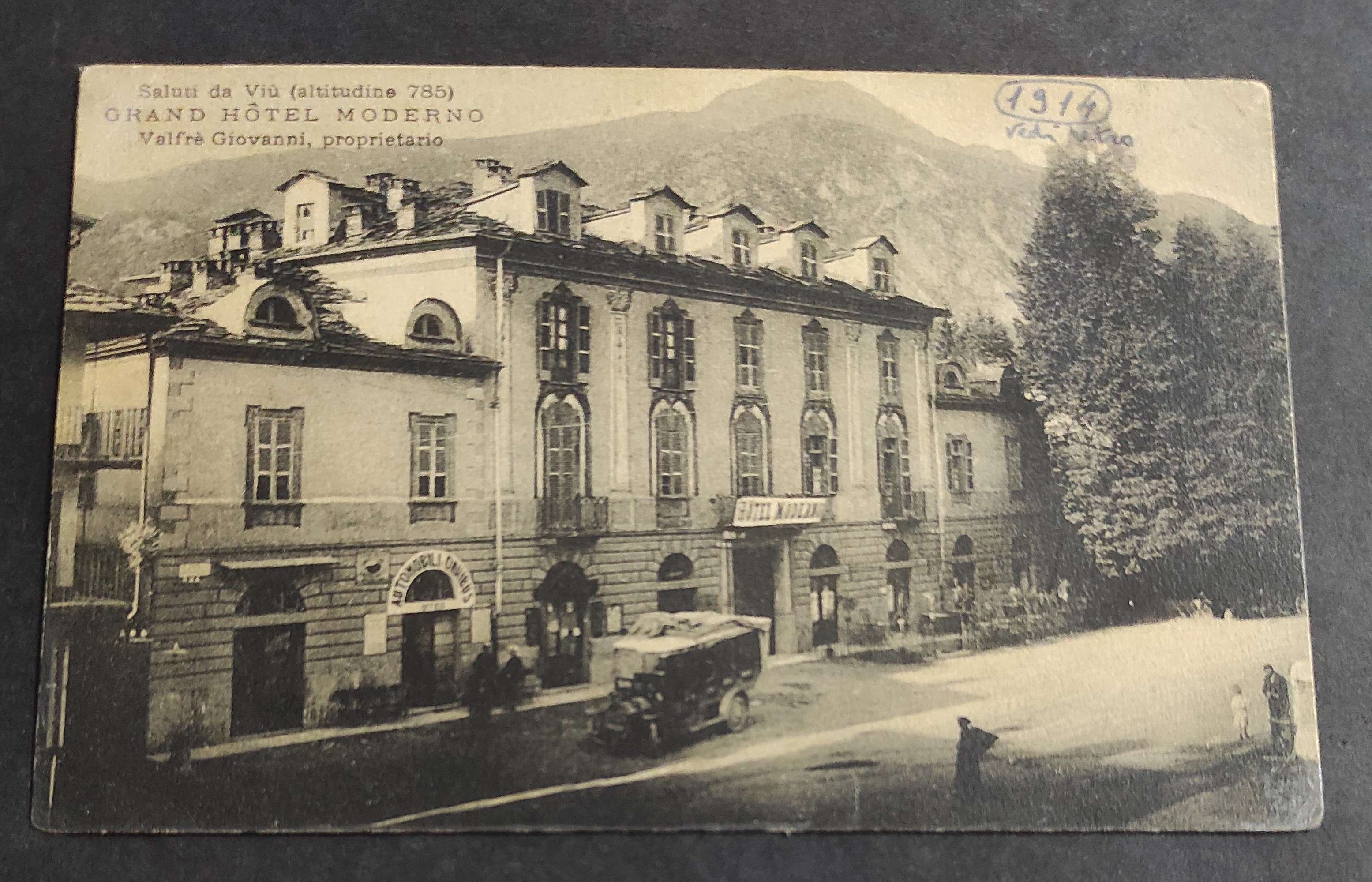 Cartolina Viù - Grand Hotel Moderno