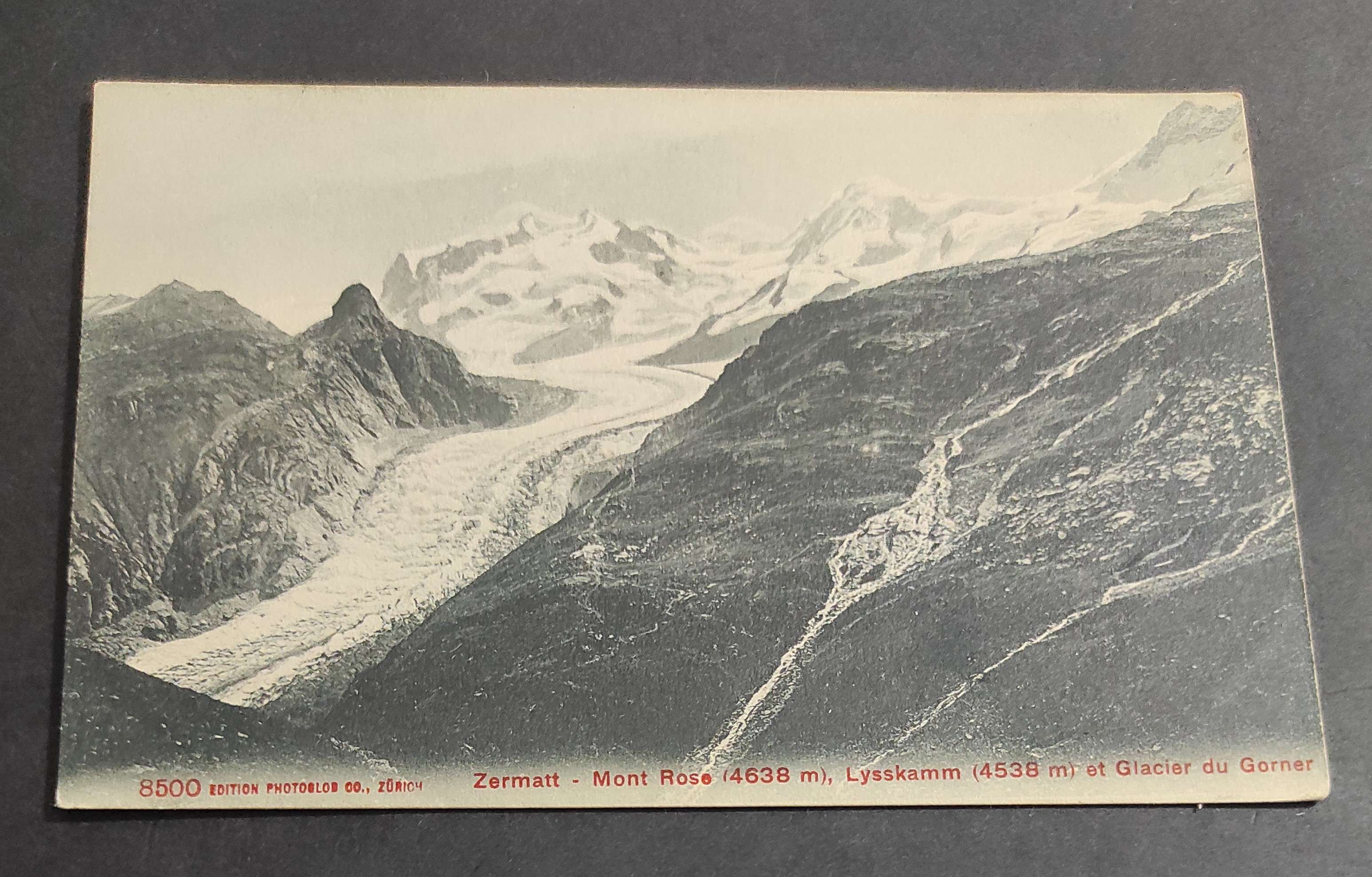 Cartolina Zermatt - Mont Rose - Lyskamm et Glacier du …