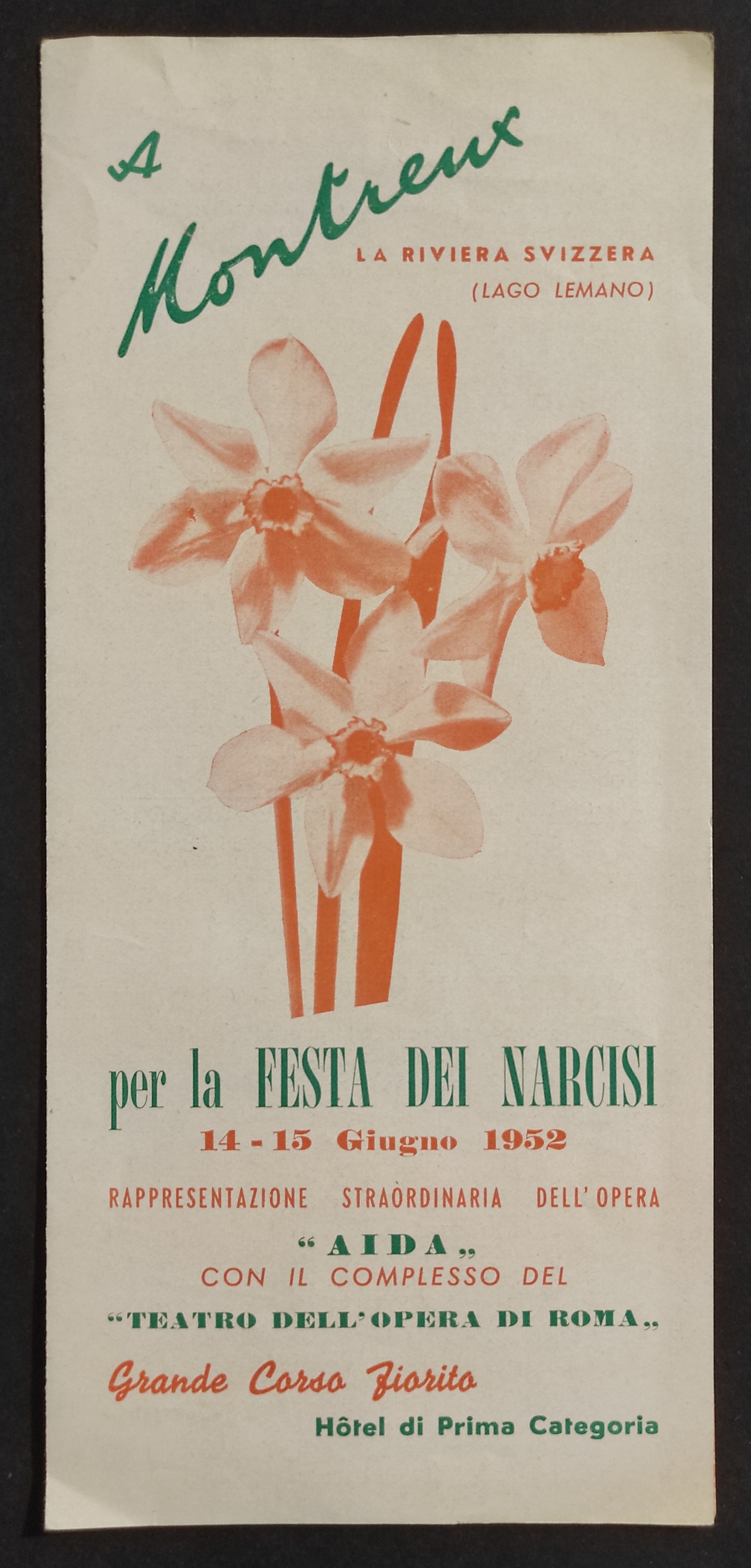 Depliant A Montreaux per la Festa dei Narcisi - Lago …