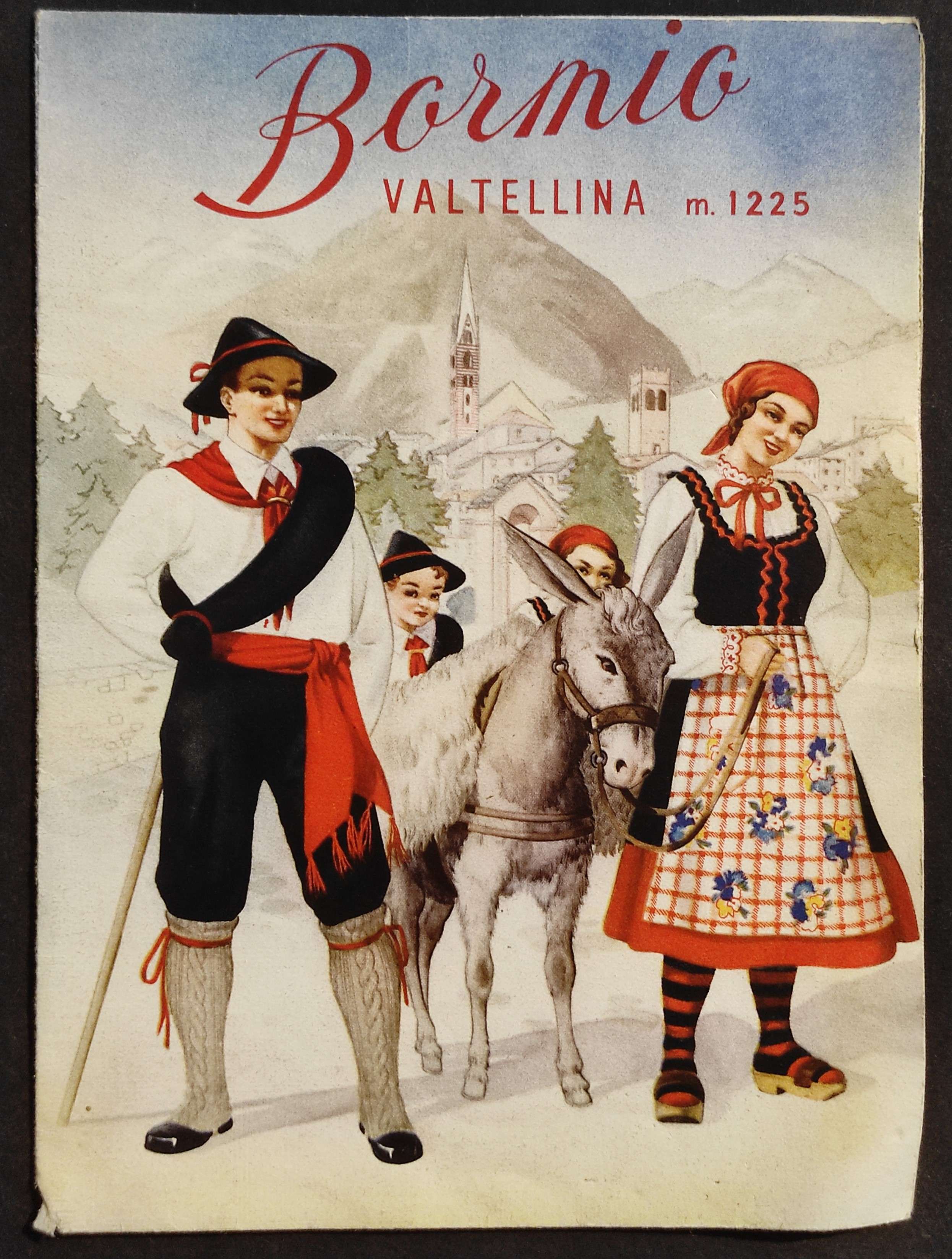 Depliant Bormio - Valtellina m.1225 - 1949