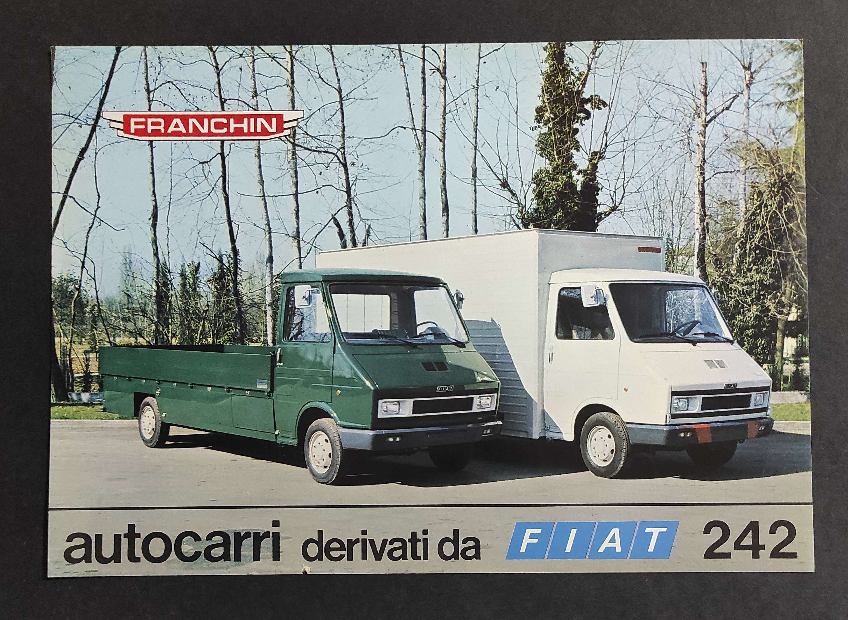 Depliant Camion - Franchin - Autocarri Derivati da Fiat 242