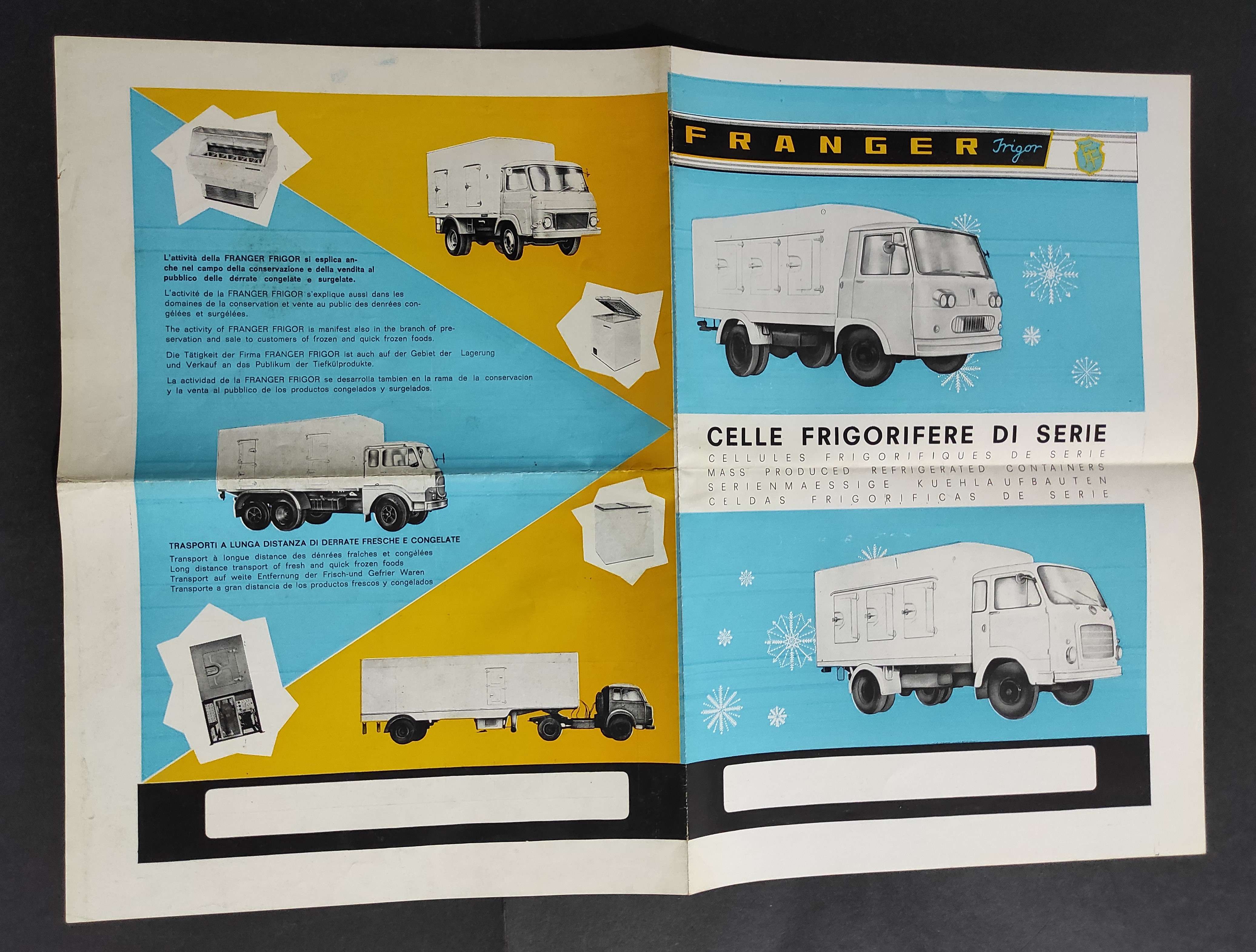 Depliant Camion - Franger Frigor - Celle Frigorifero di Serie