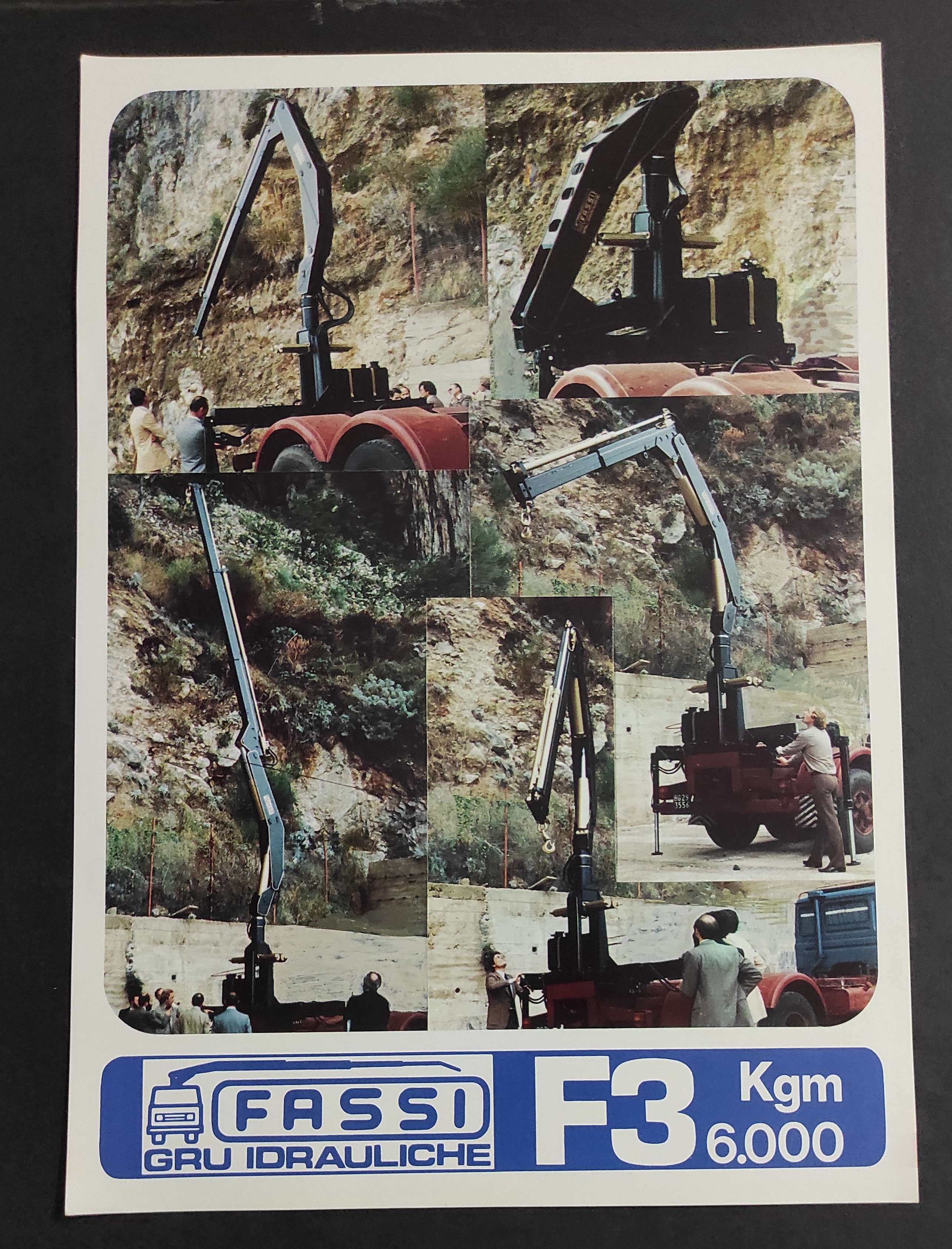 Depliant Camion - Gru Idrauliche Fassi - F3 6.000 Kgm
