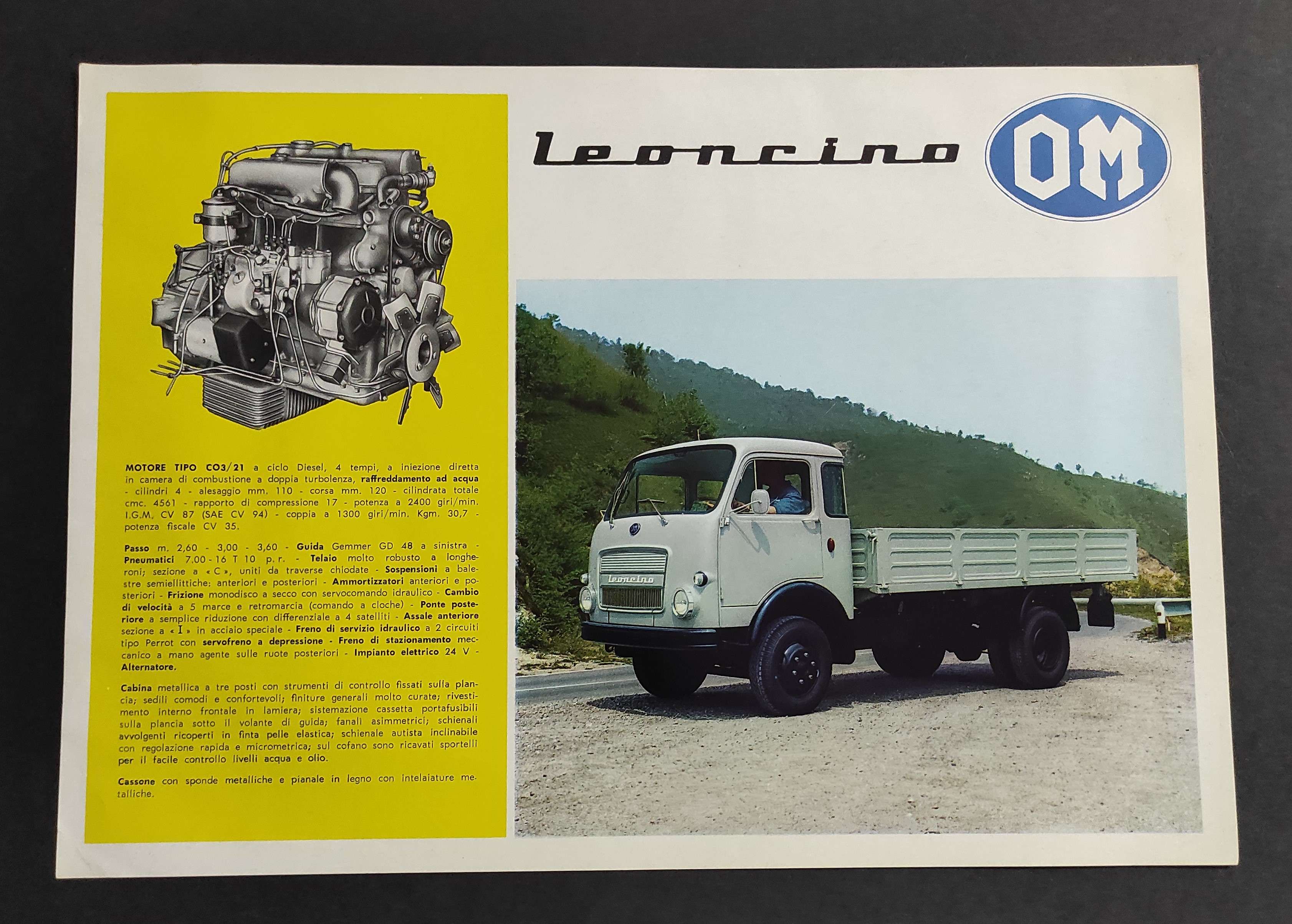 Depliant Camion - OM - Leoncino