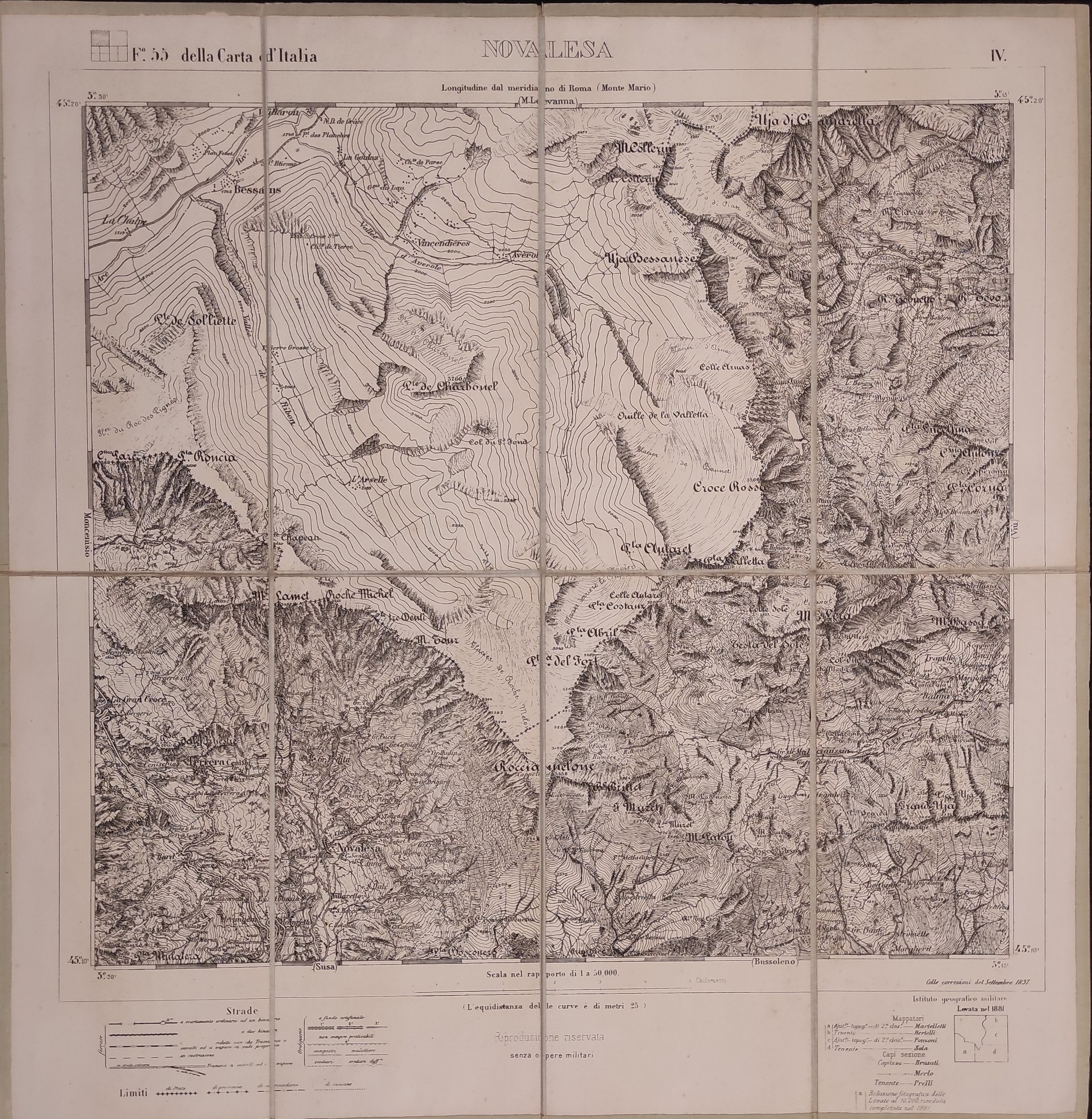 F. 55 della Carta d'Italia - Novalesa - Istituto Geog. …