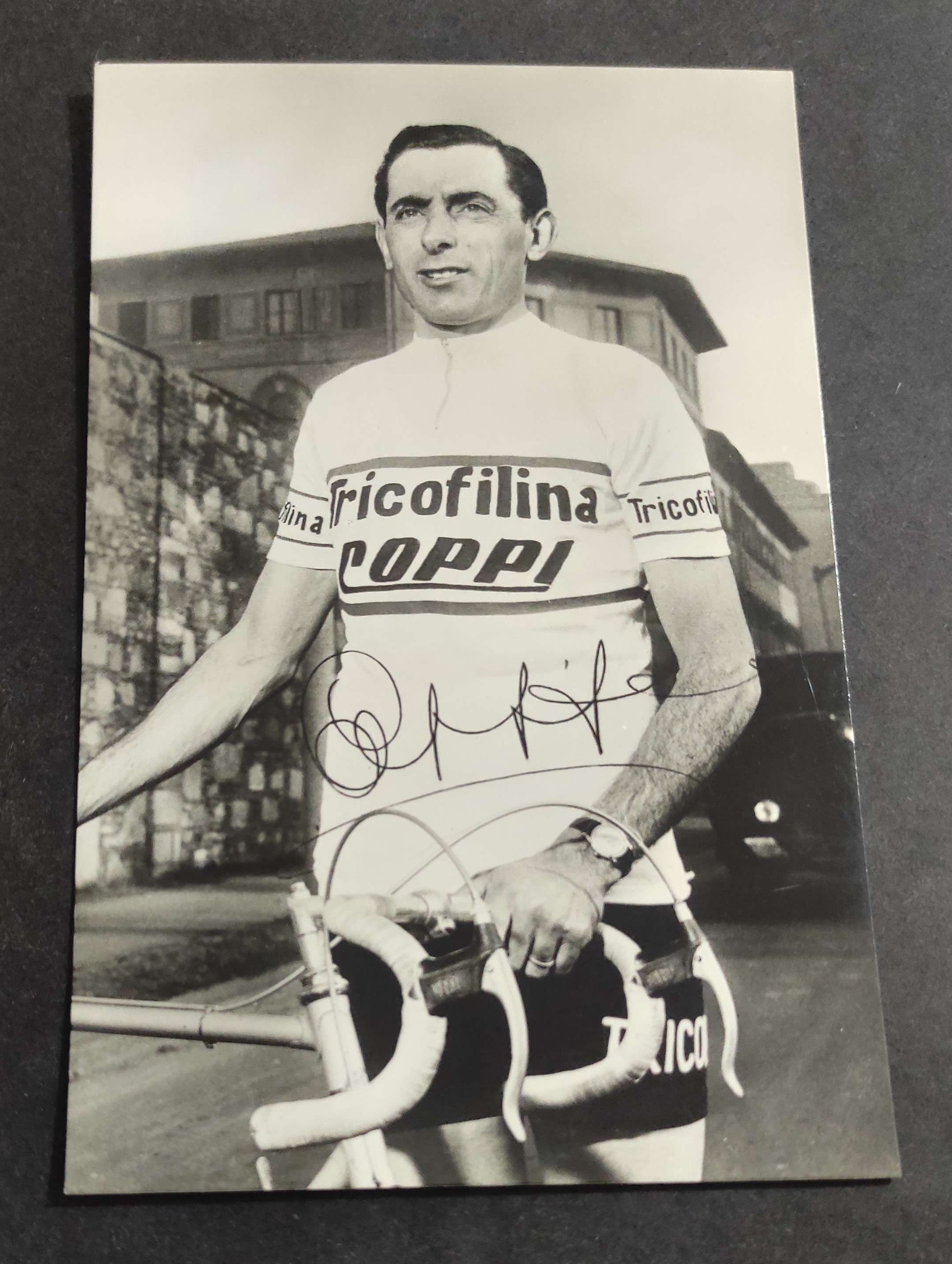 Fotografia Fausto Coppi (Autografo Stampato)