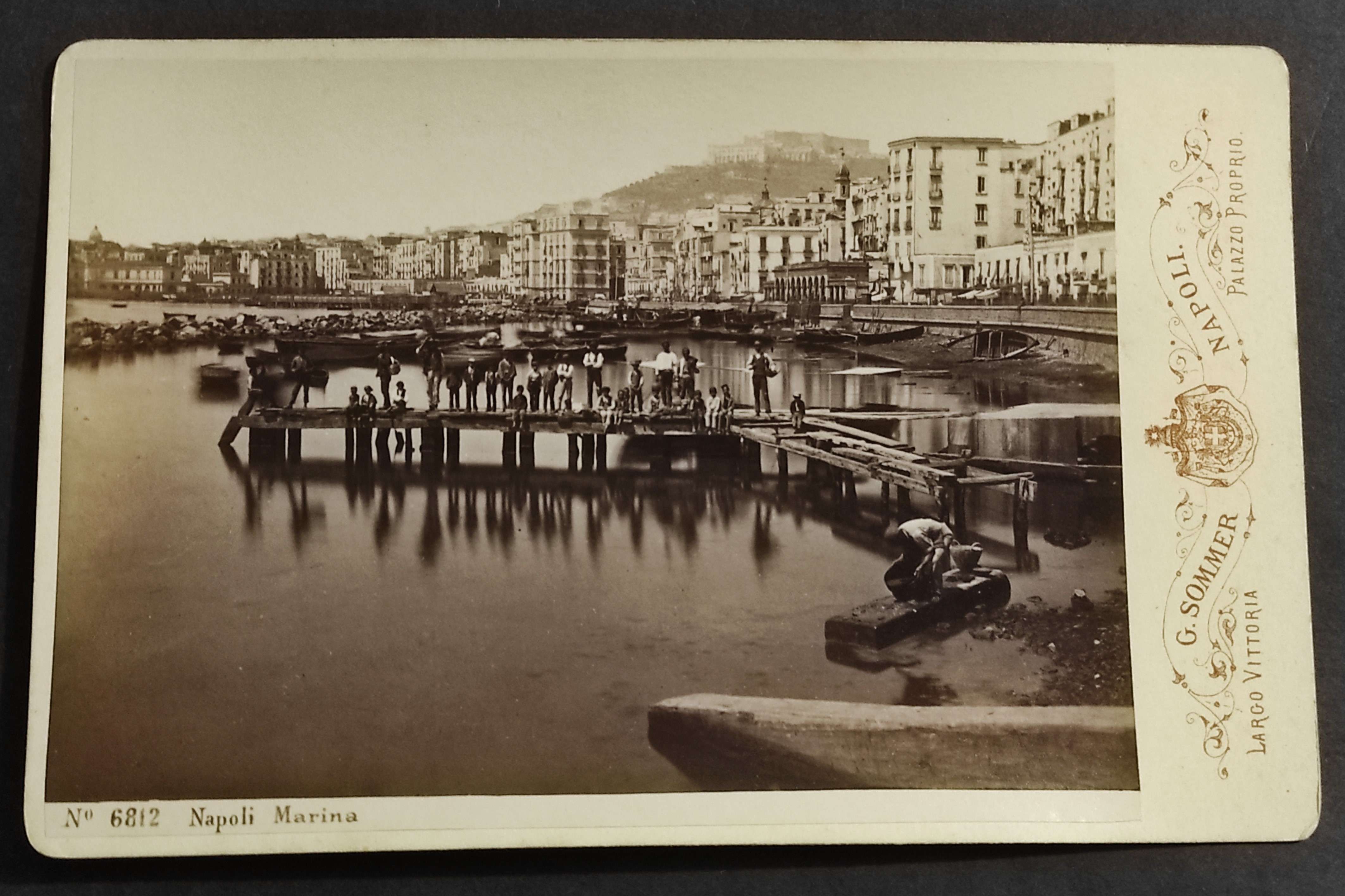 Fotografia Originale Su Cartoncino Napoli Marina - Fotog. G. Sommer …