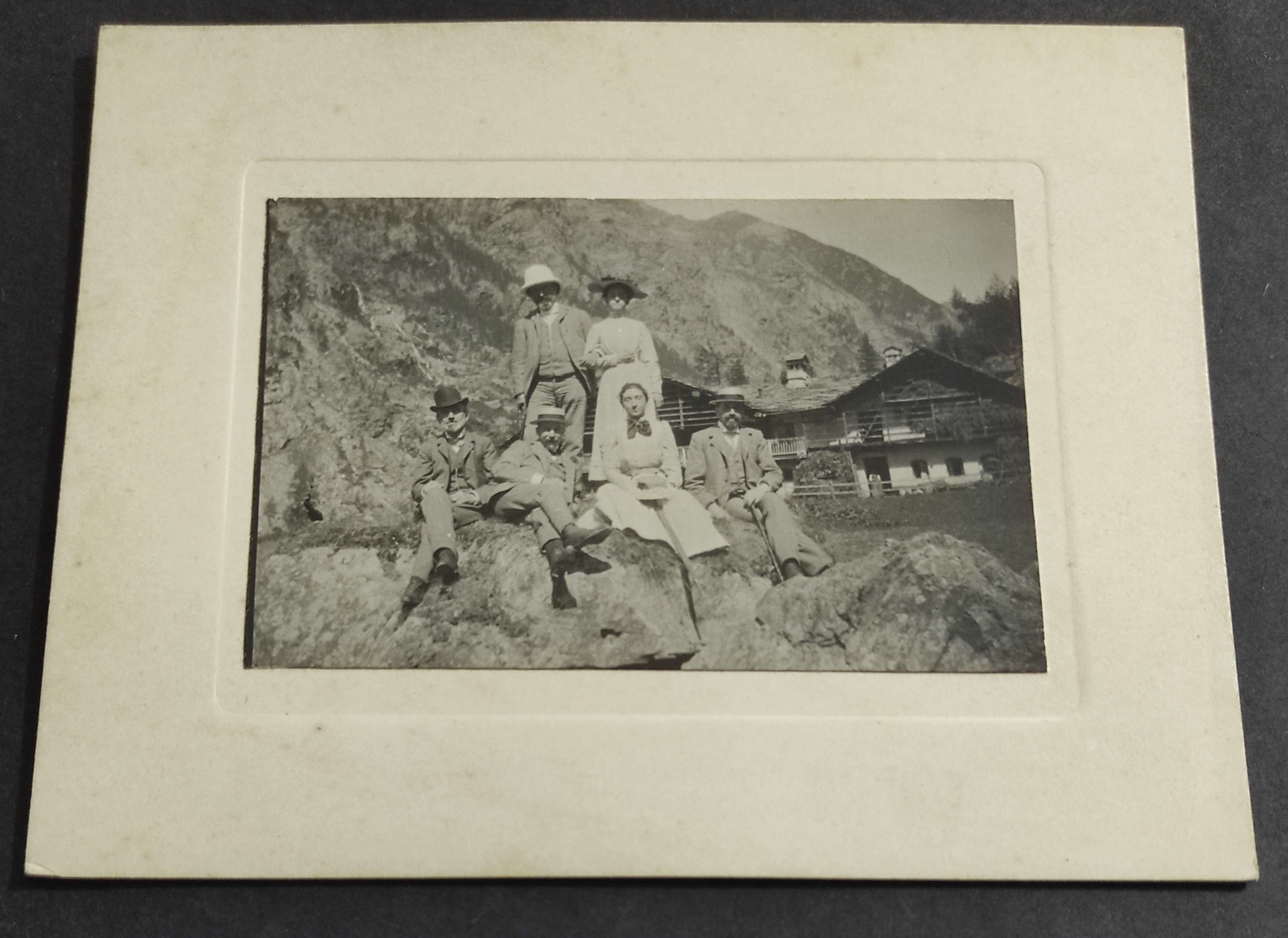 Fotografia su Cartoncino Gressoney 1901