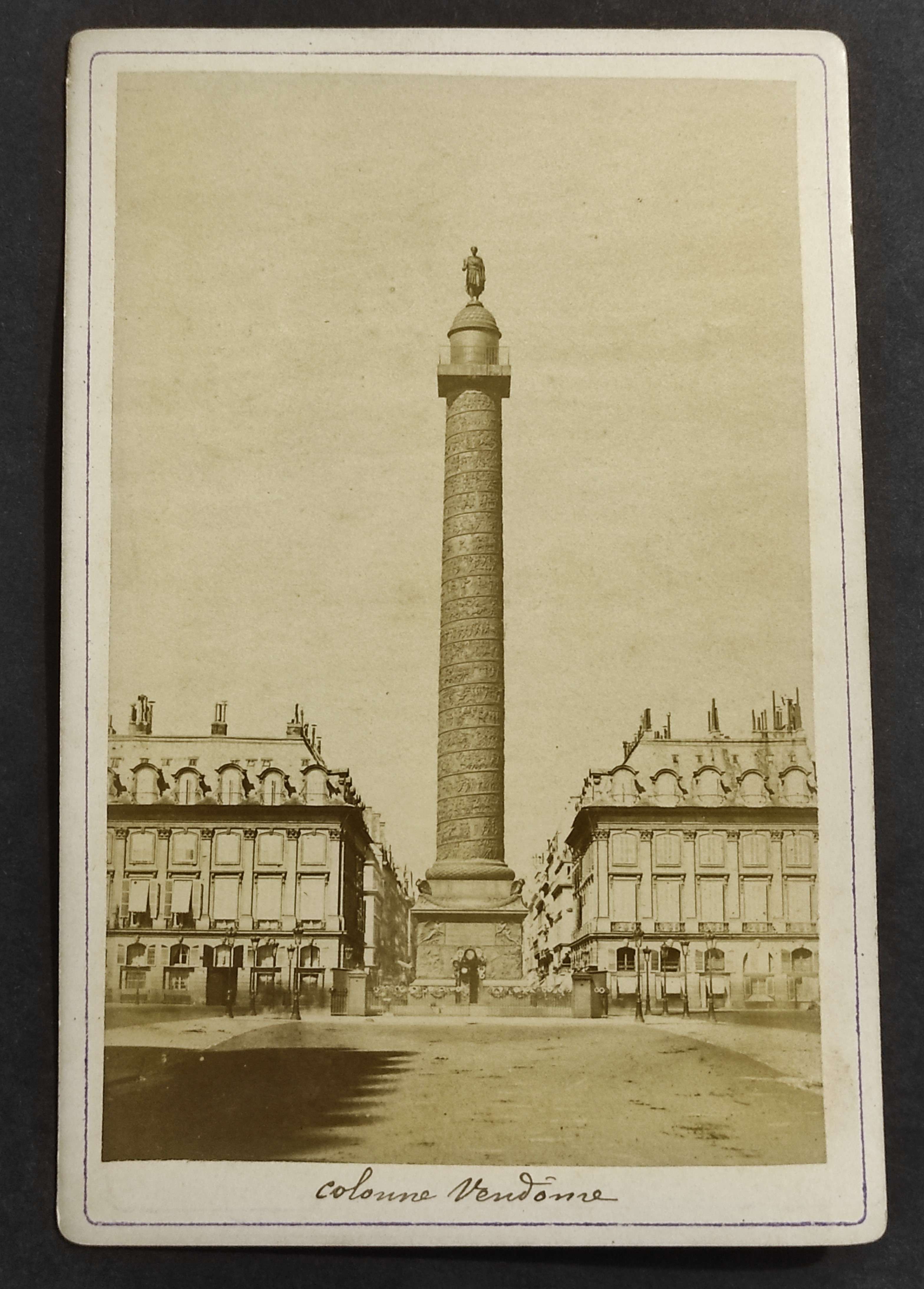 Fotografia Su Cartoncino Parigi - Colonne Vendôme - Fine '800 …