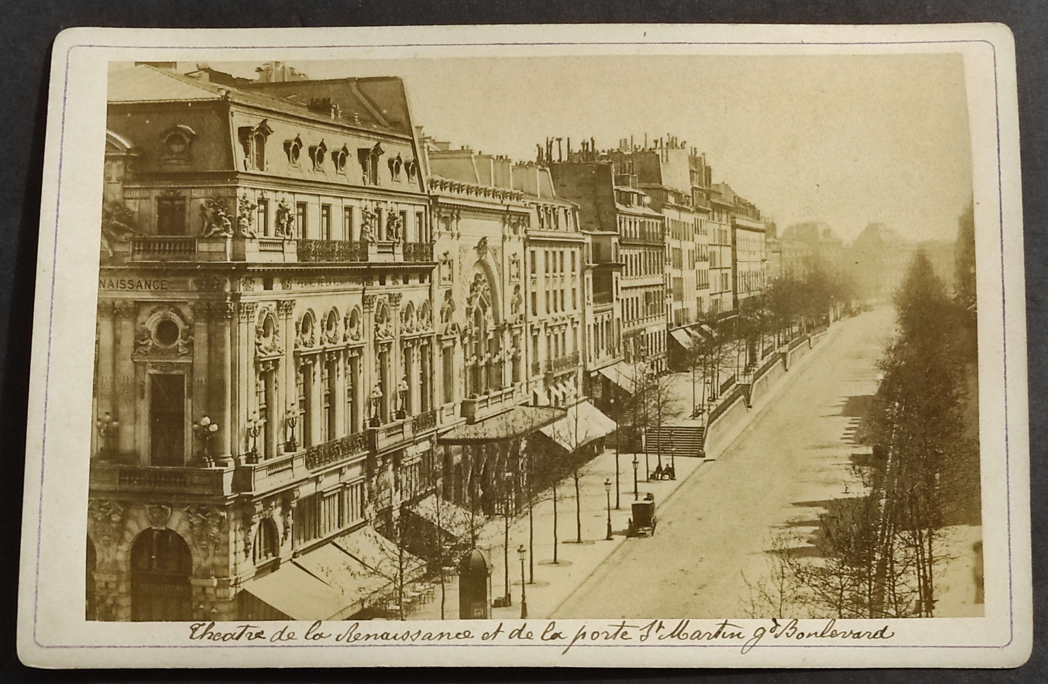 Fotografia Su Cartoncino Parigi - Théatre de la Renaissance - …