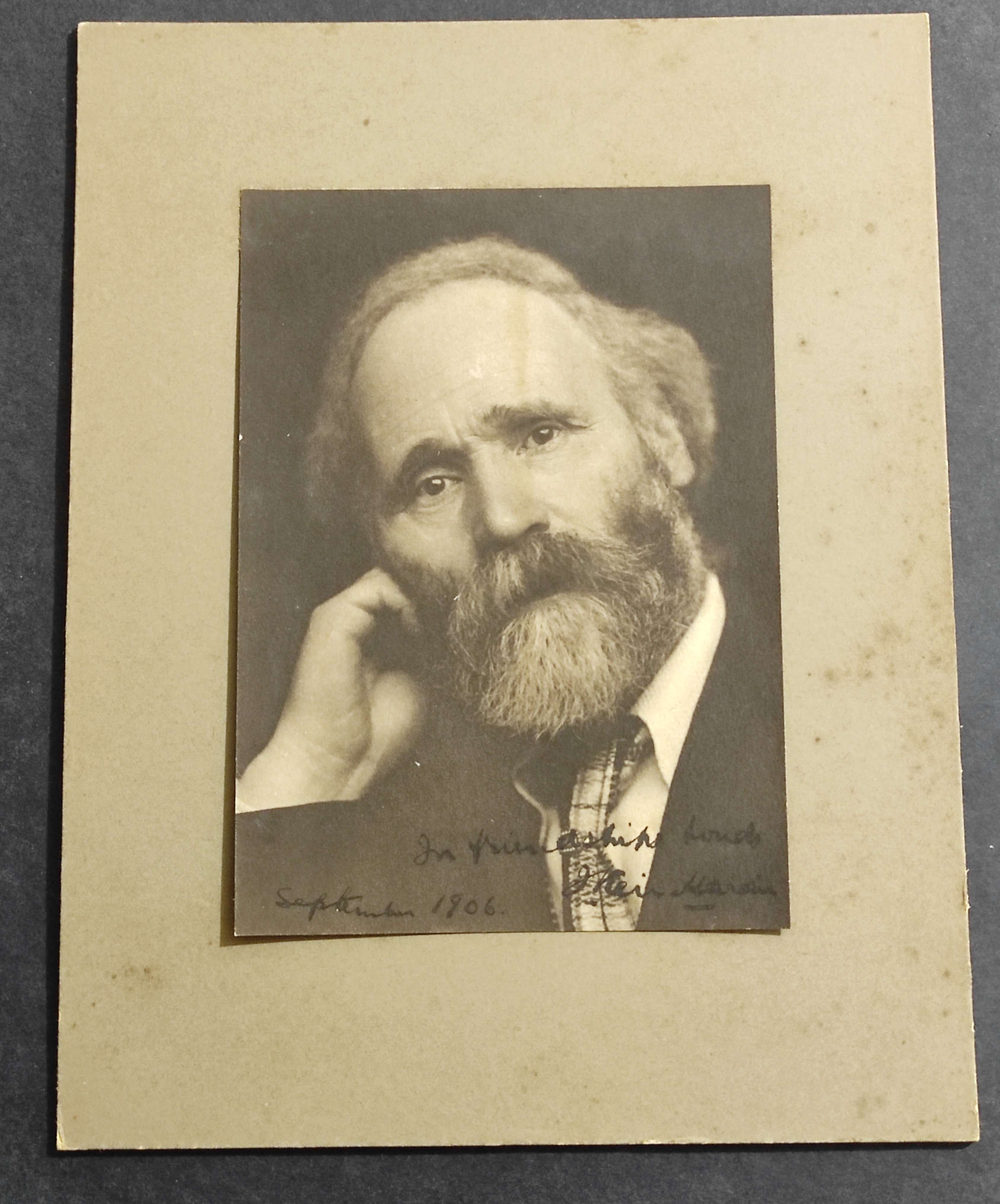 Keir Hardie - Fotografia Originale Su Cartoncino con Dedica Autografa …