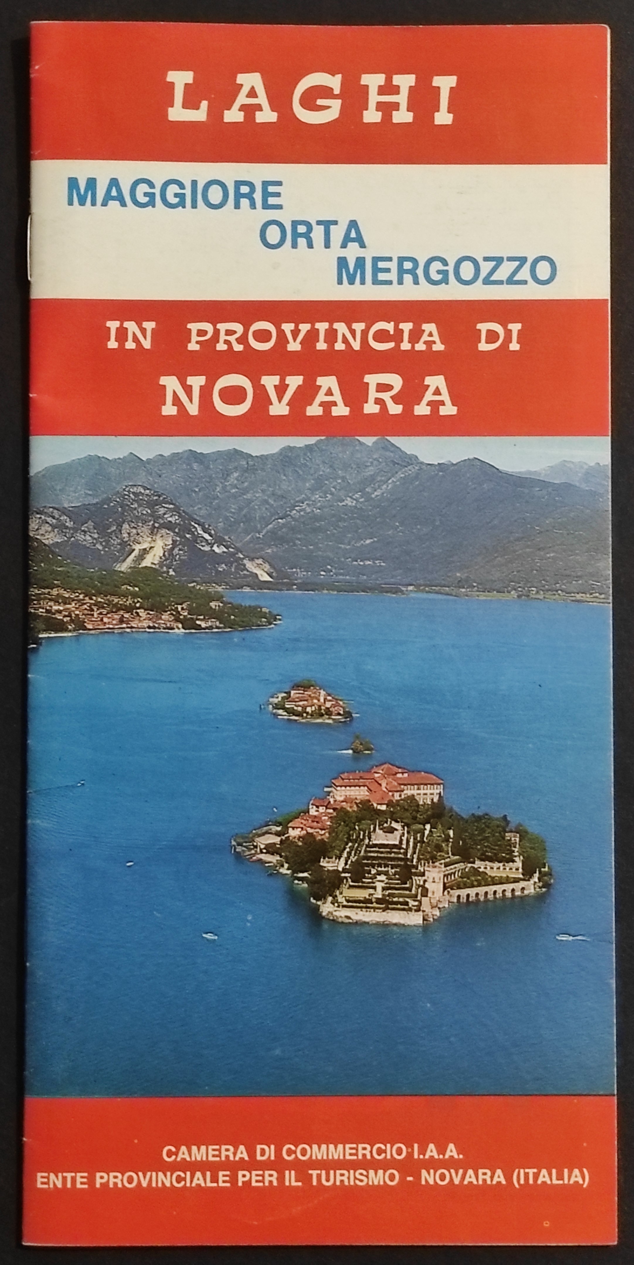 Opuscolo Laghi in Provincia di Novara - Maggiore Orta Mergozzo