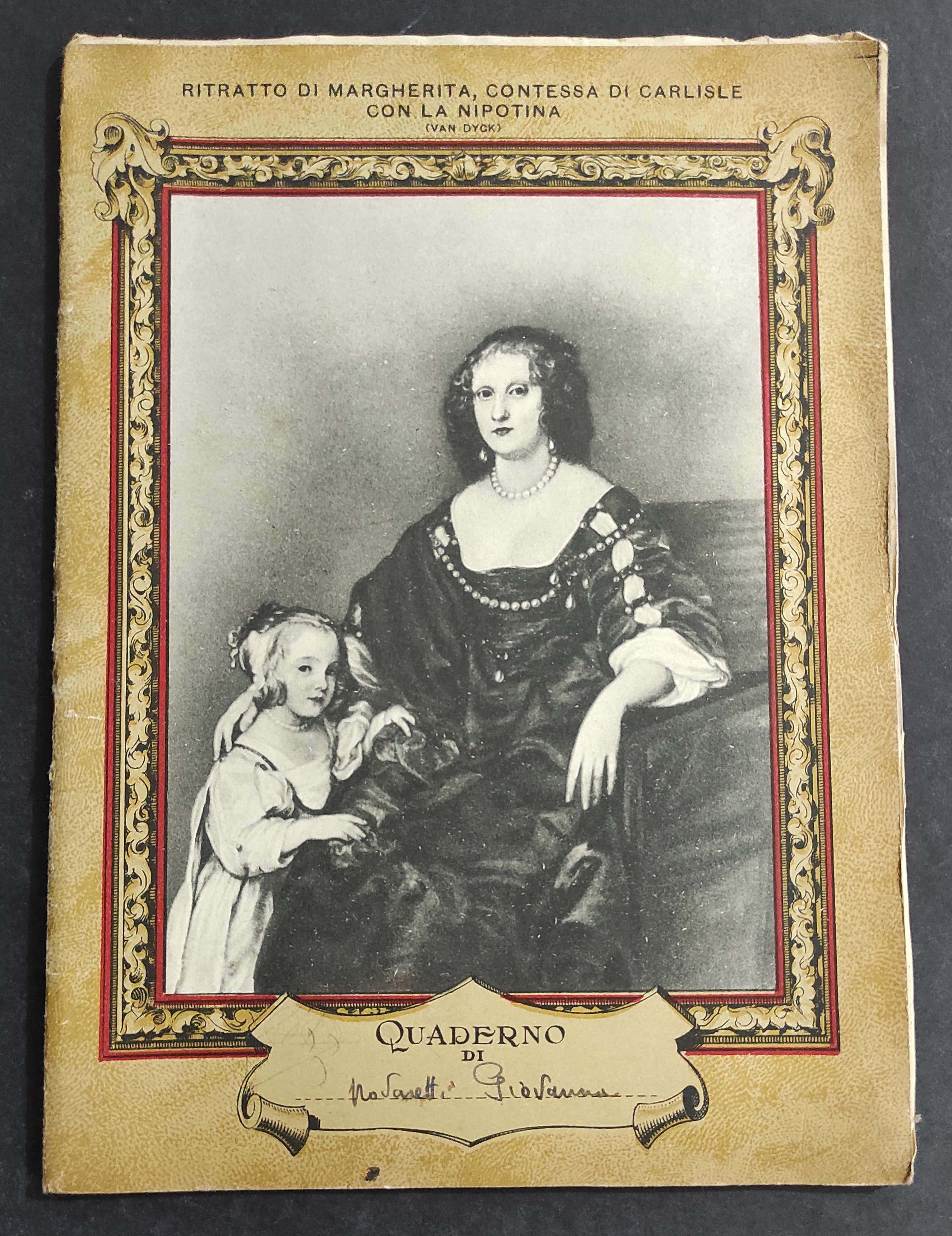 Quaderno - Ritratto di Margherita Contessa di Carlisle con la …