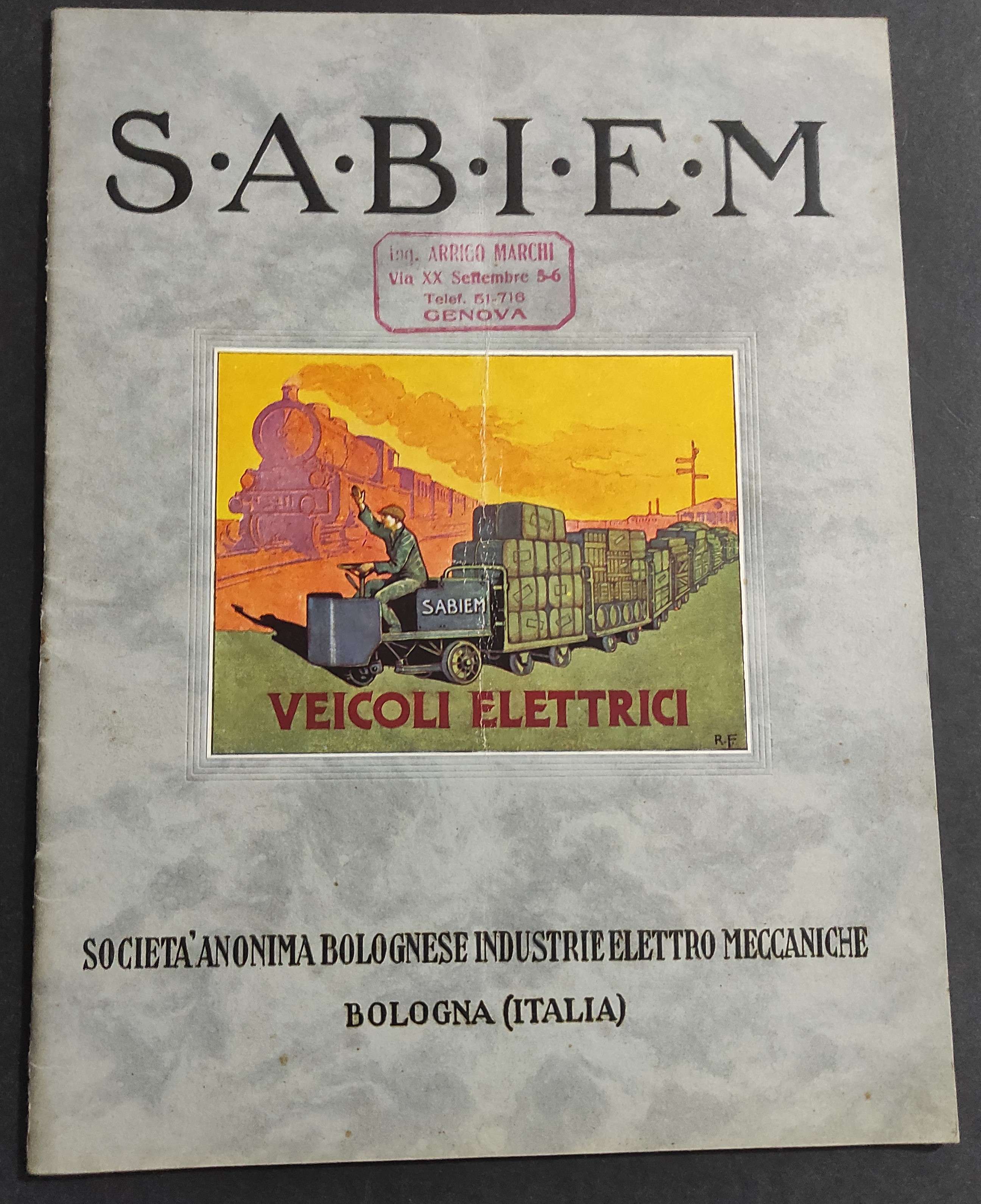 Società An. Bolognese Industrie Elettro Meccaniche - SABIEM - Veicoli …