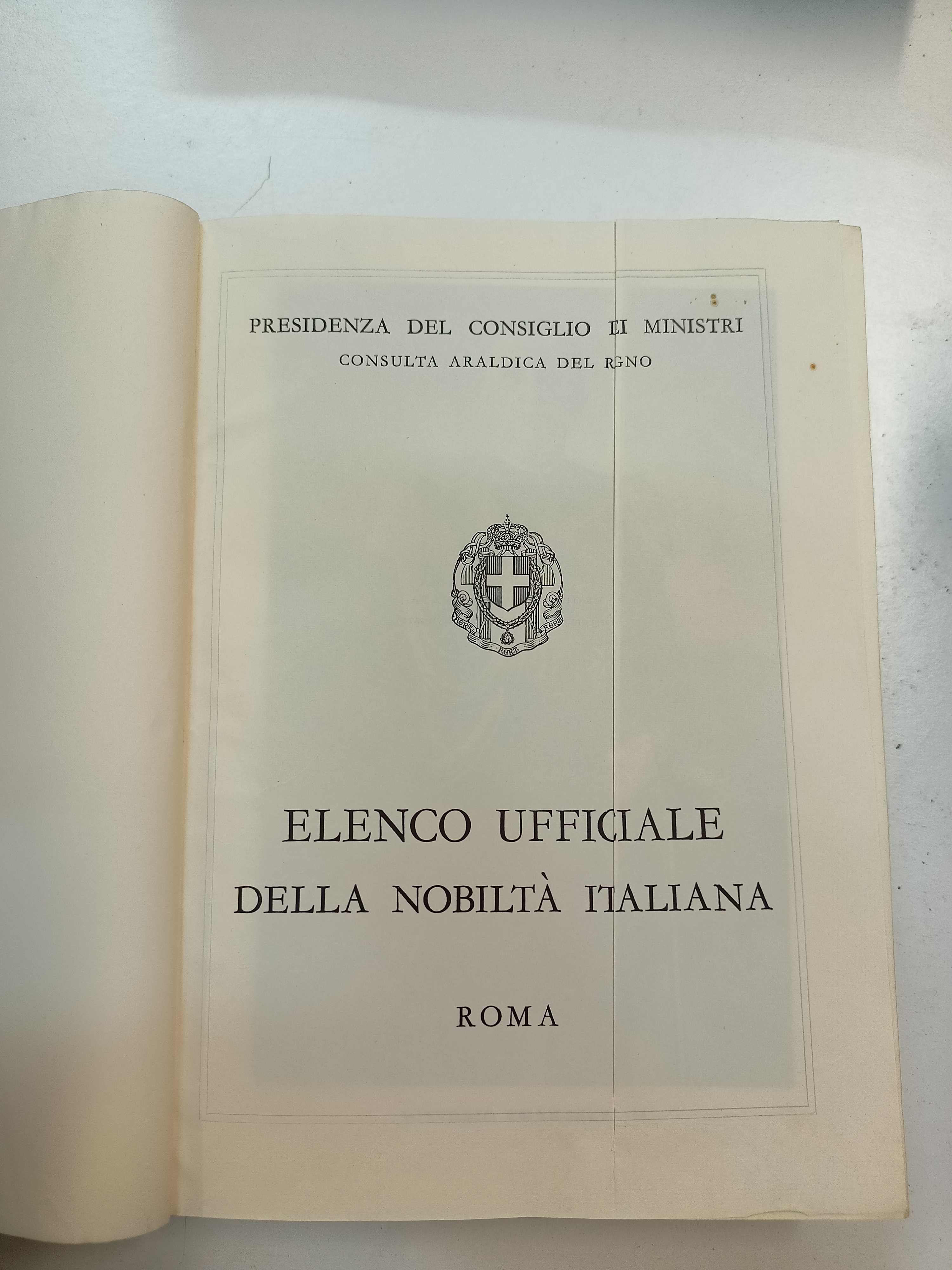 Elenco ufficiale della nobiltà italiana