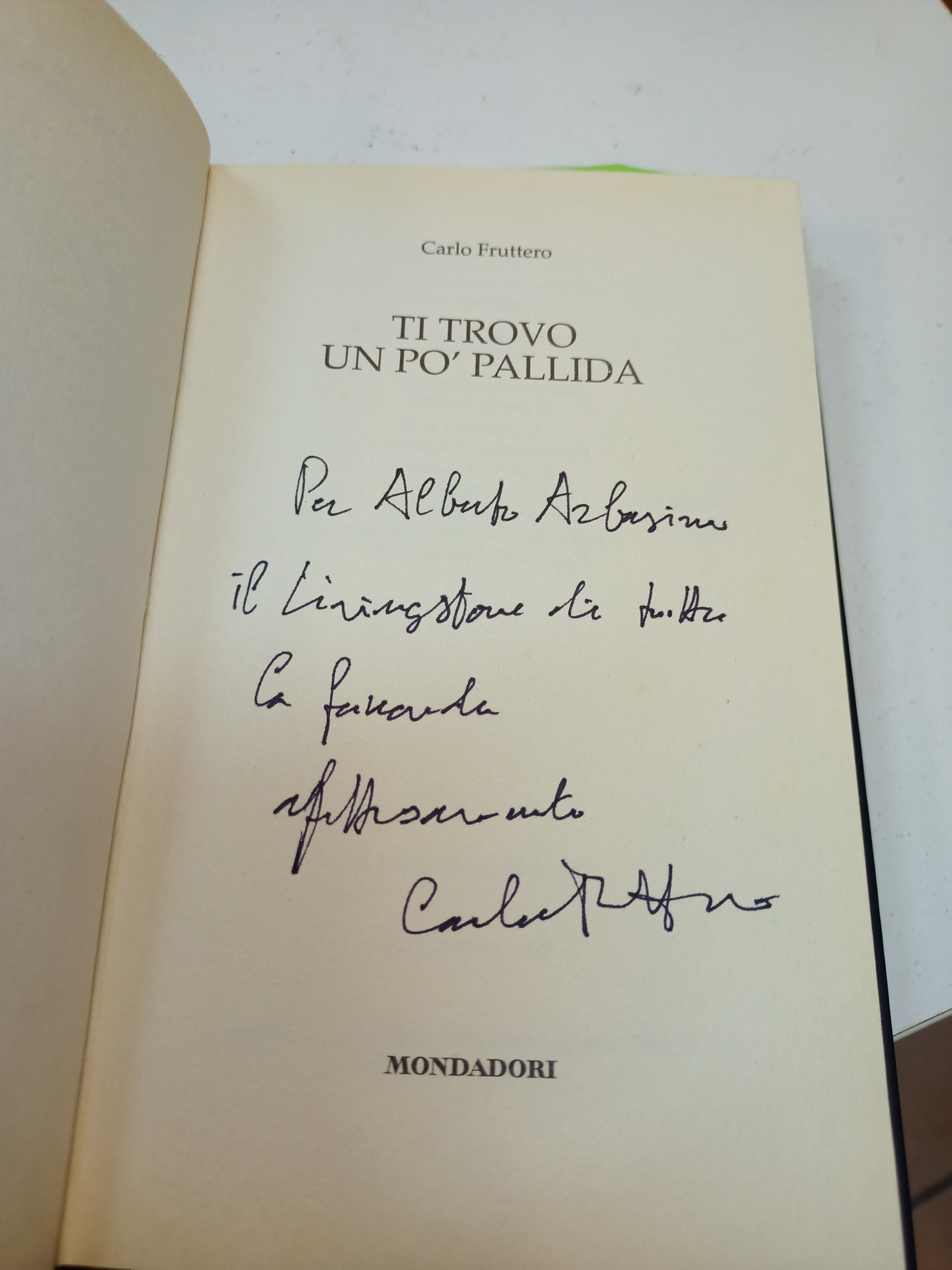 Ti trovo un po' pallida
